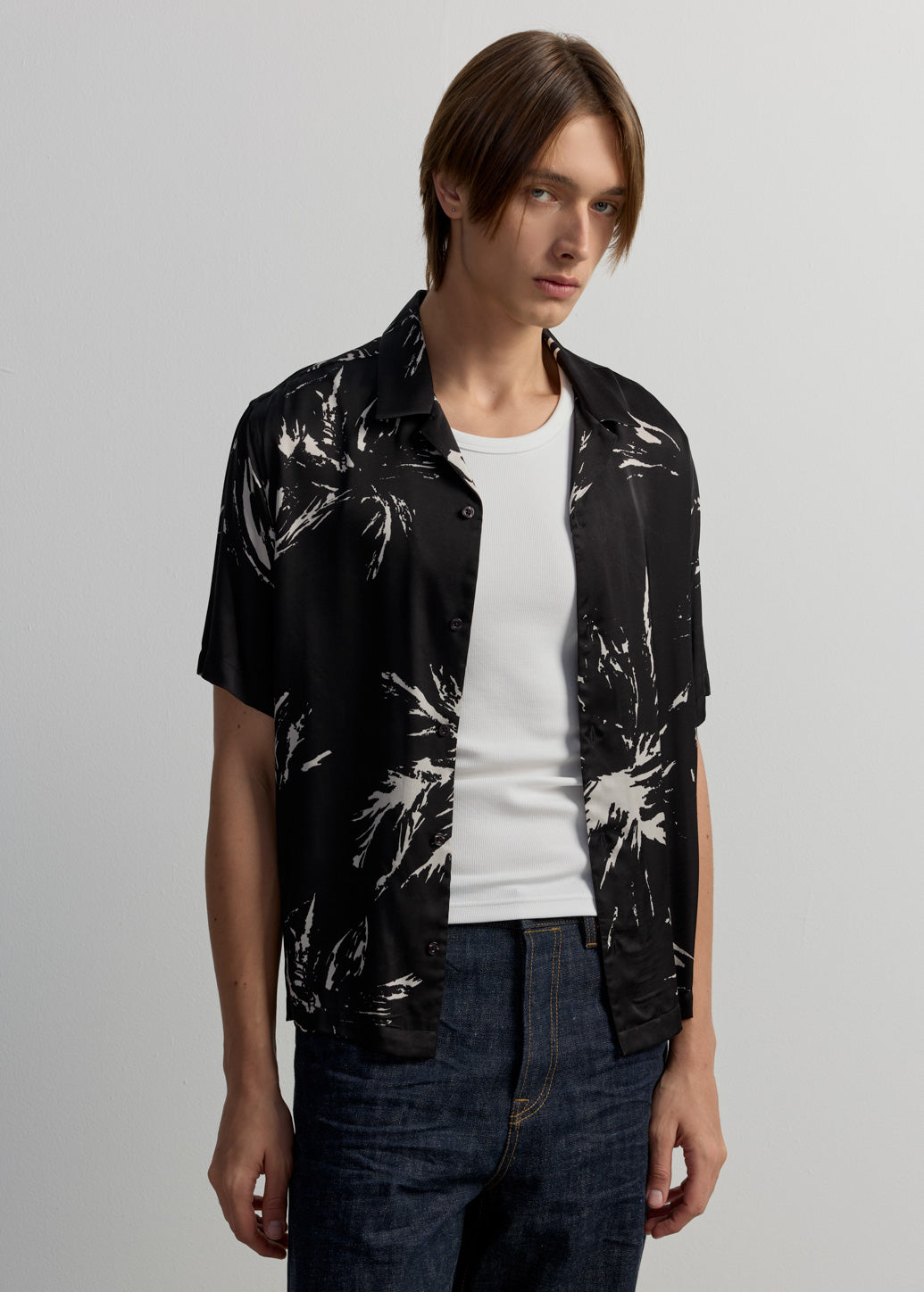 LILY GRAPHIC CAMP SHIRT