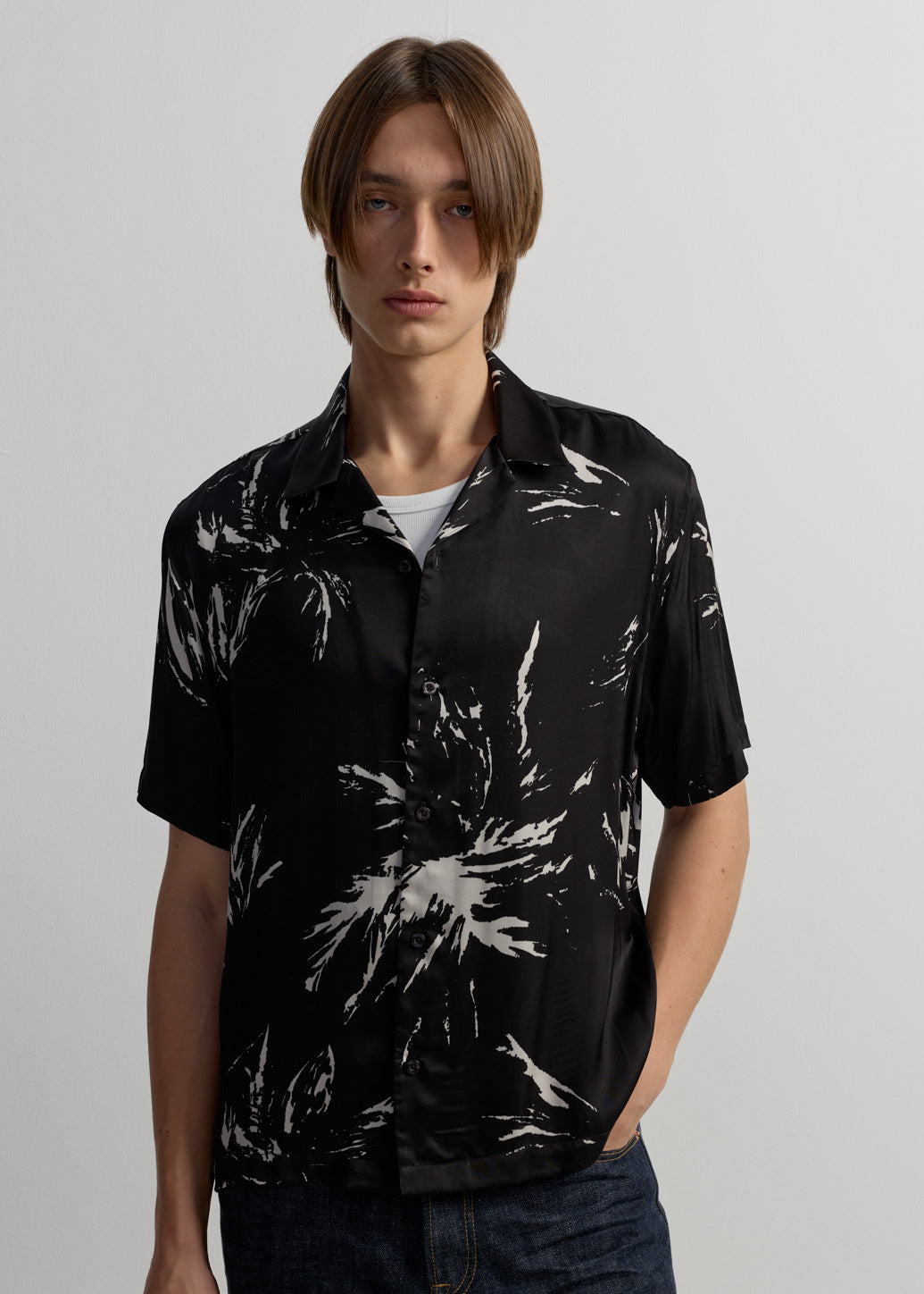 LILY GRAPHIC CAMP SHIRT