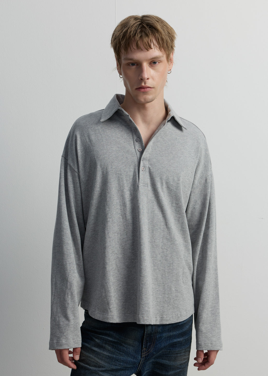 LONG-SLEEVE POLO SHIRT