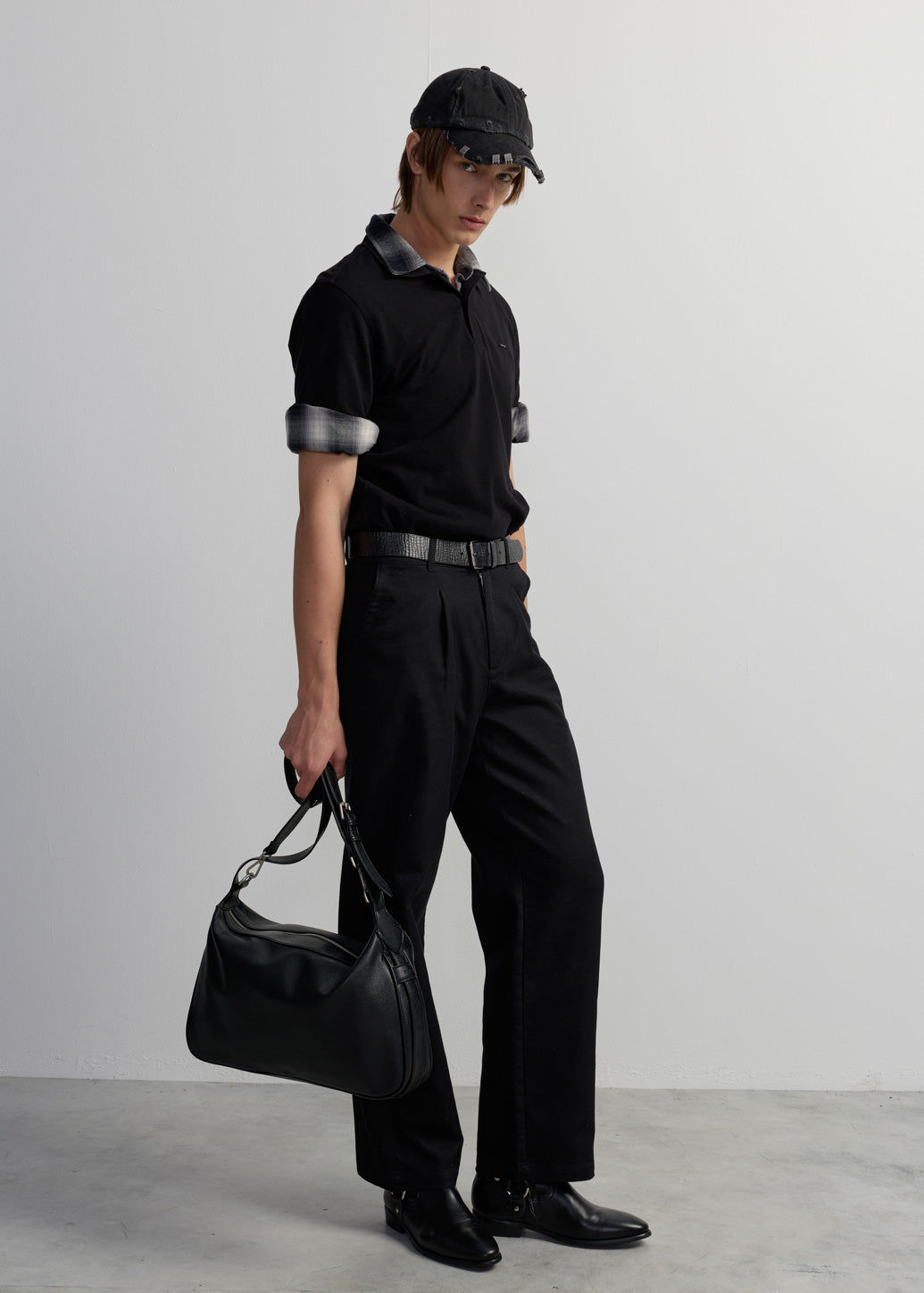 DESTROYED SHORT-SLEEVE POLO SHIRT