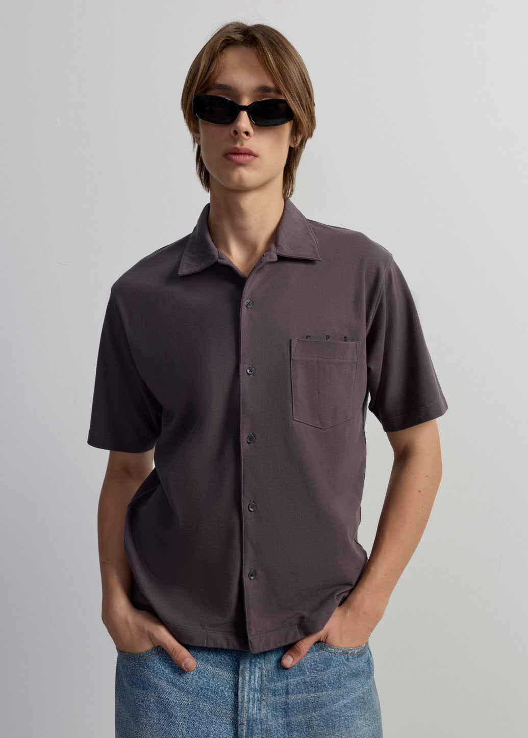 EMBROIDERED LOGO PIQUE SHIRT