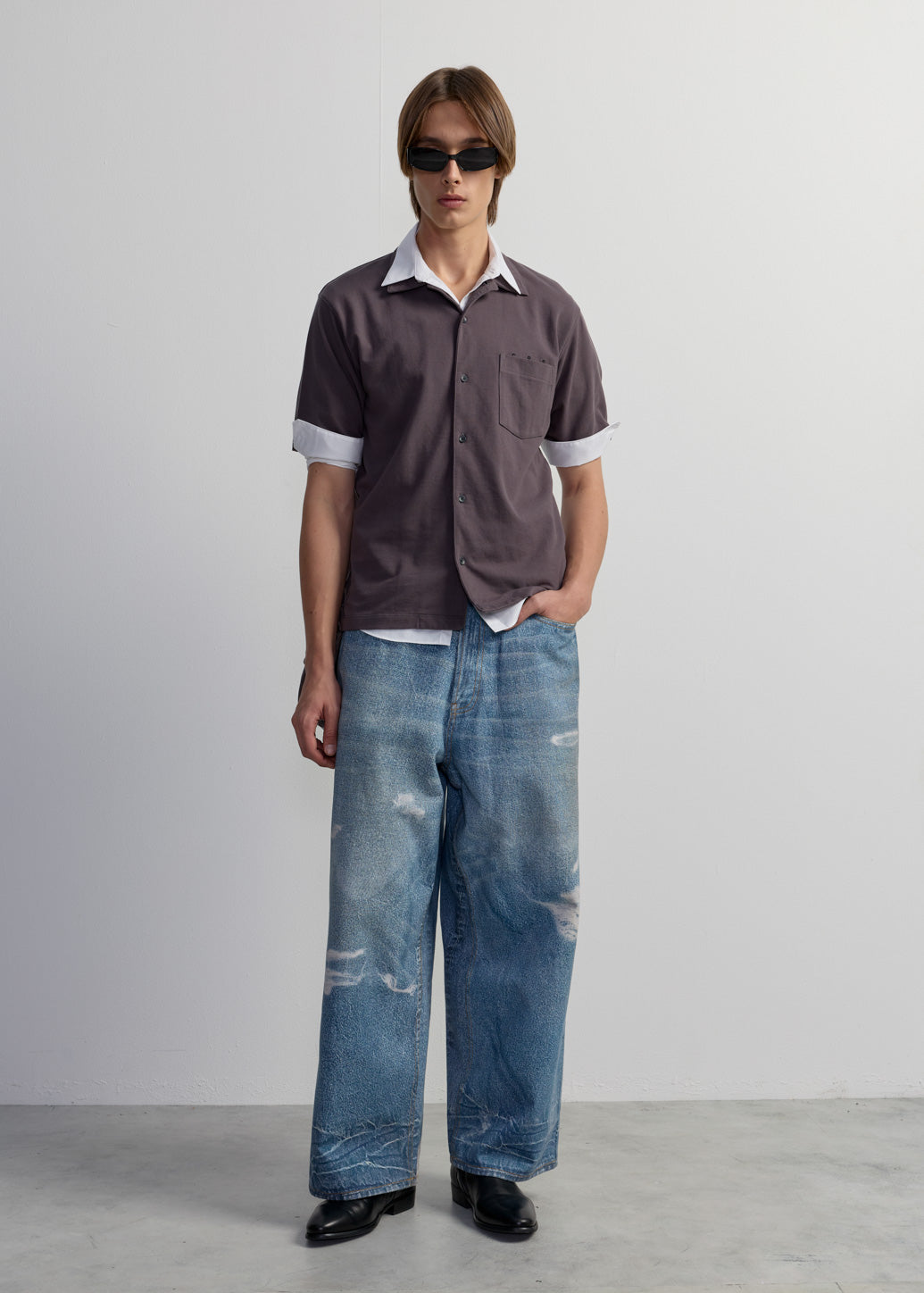 EMBROIDERED LOGO PIQUE SHIRT