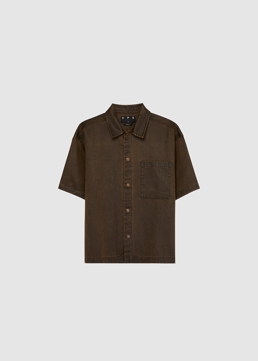 SHORT SLEEVE CAMP COLLAR SHIRT