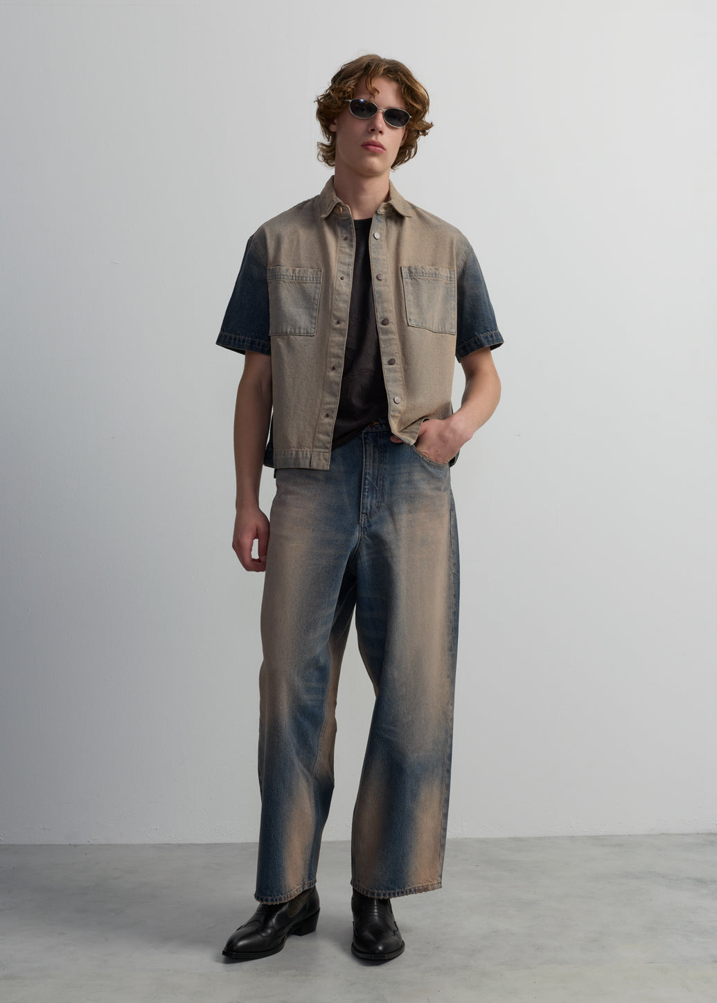 RUST BARREL JEANS