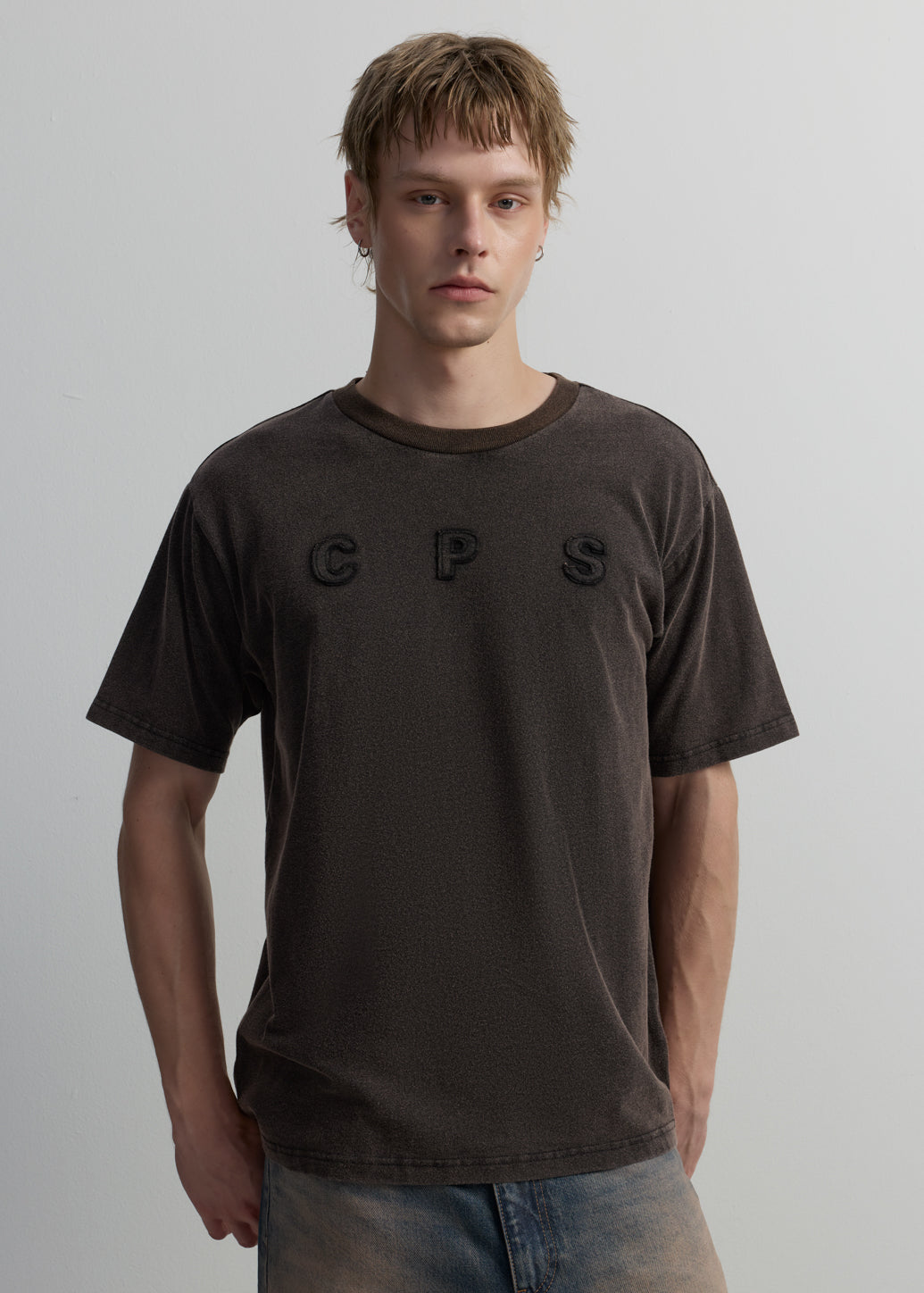 RUST VINTAGE CREW NECK TEE
