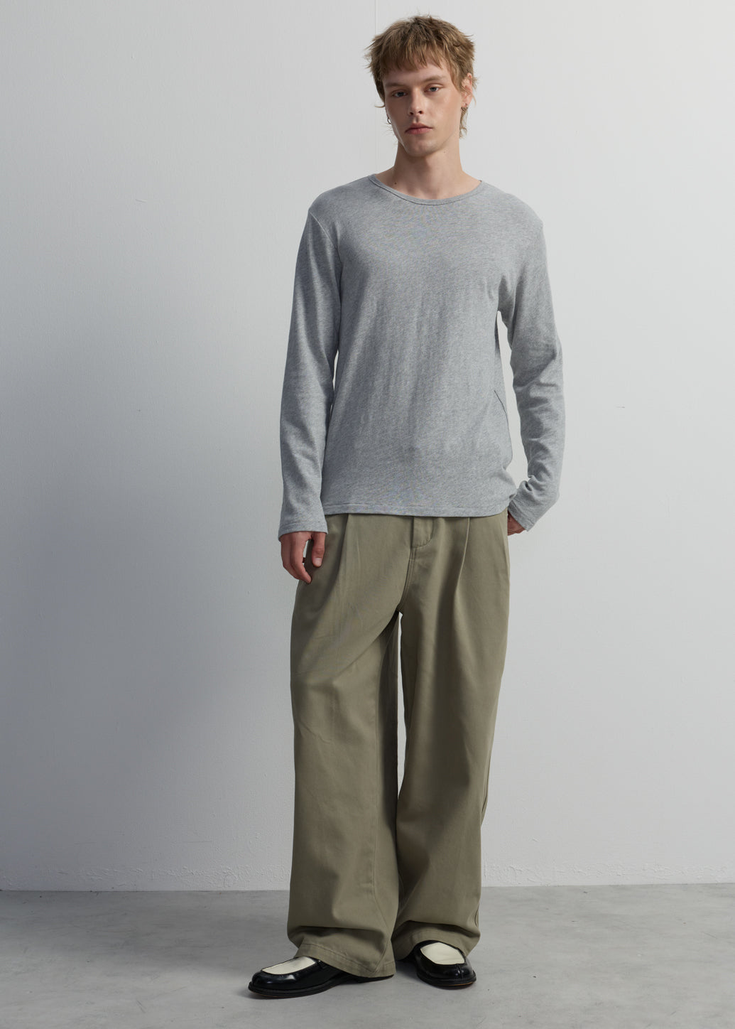 KNIT LONG SLEEVE TEE