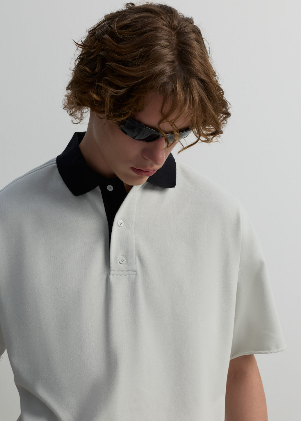 WARM GREY POLO SHIRT