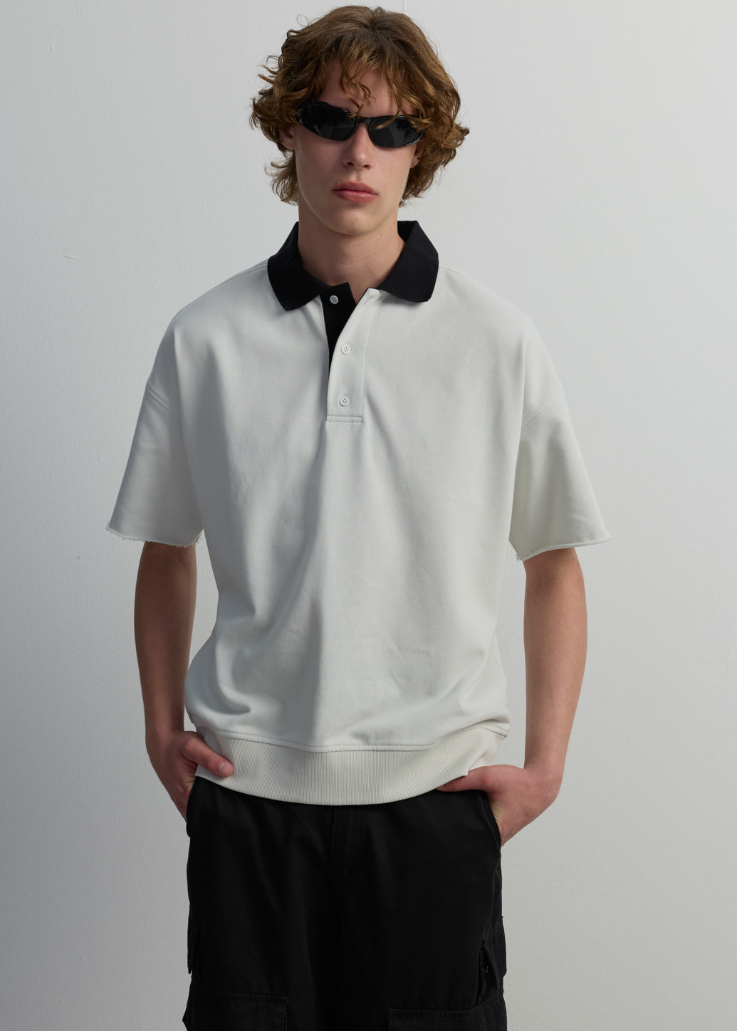 WARM GREY POLO SHIRT