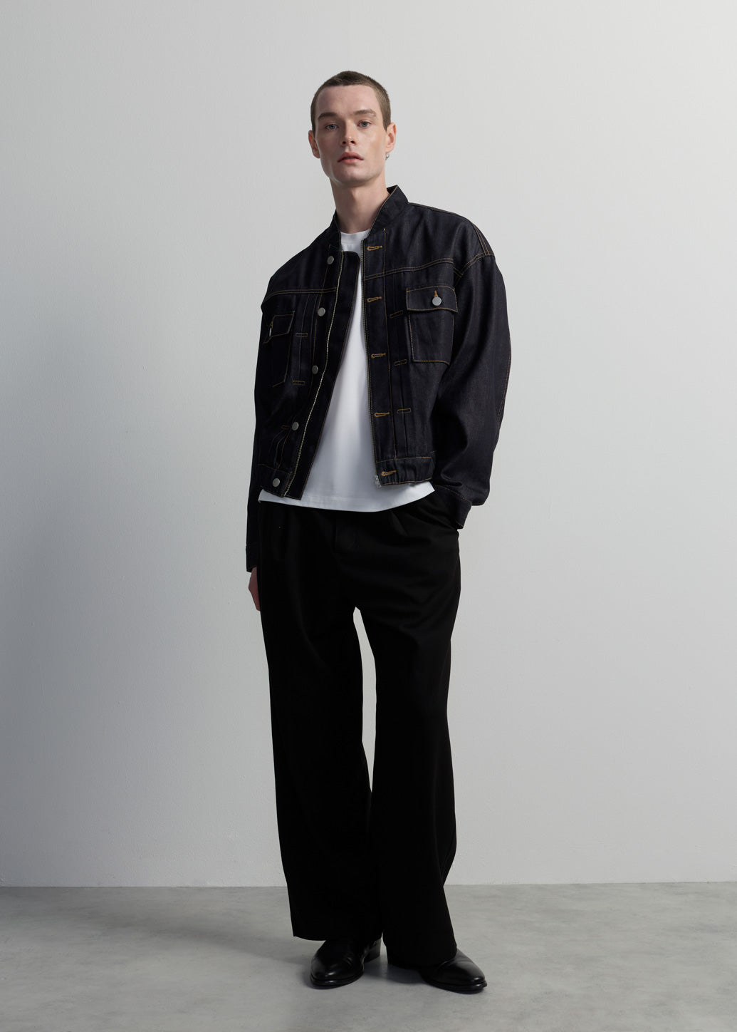 CLASSIC BLACK WIDE LEG PANTS
