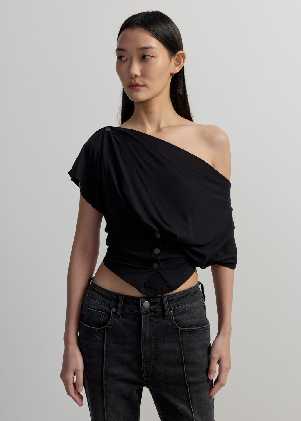 COWL NECK BLOUSE