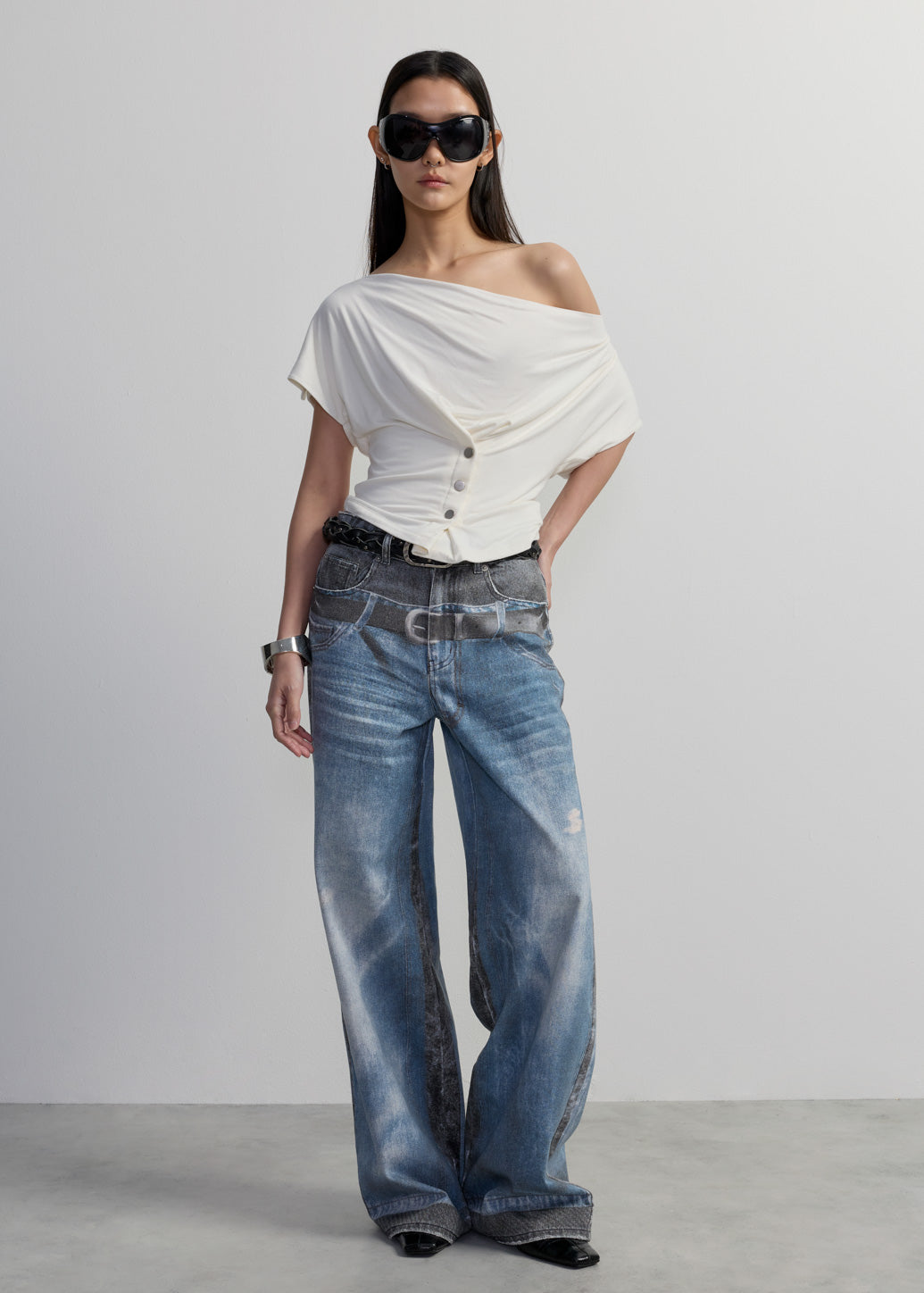 TROMPE L'OEIL BAGGY JEANS