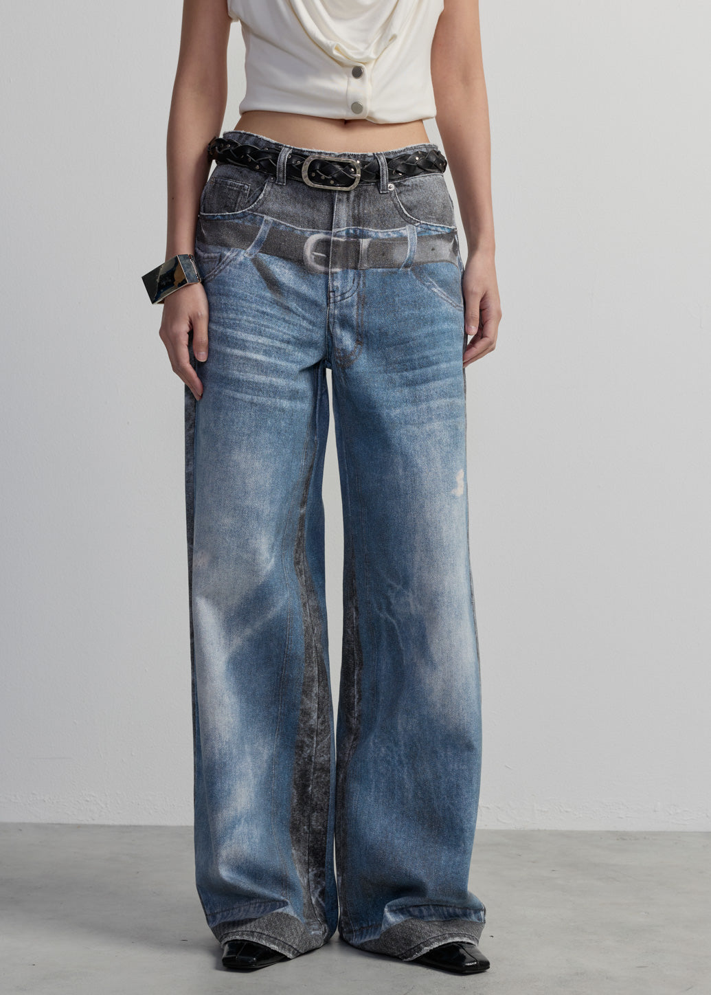 TROMPE L'OEIL BAGGY JEANS