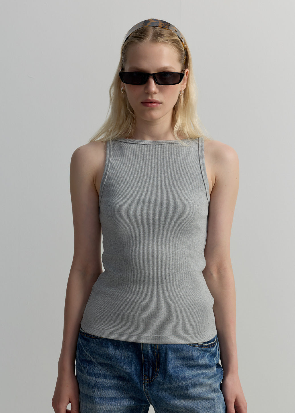 COTTON RIBBED TANK TOP