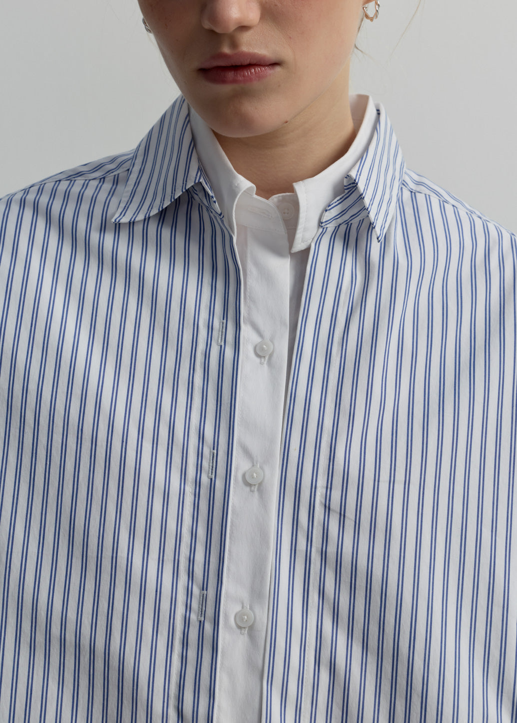 LAYERED OVERSIZED STRIPE SHIRT