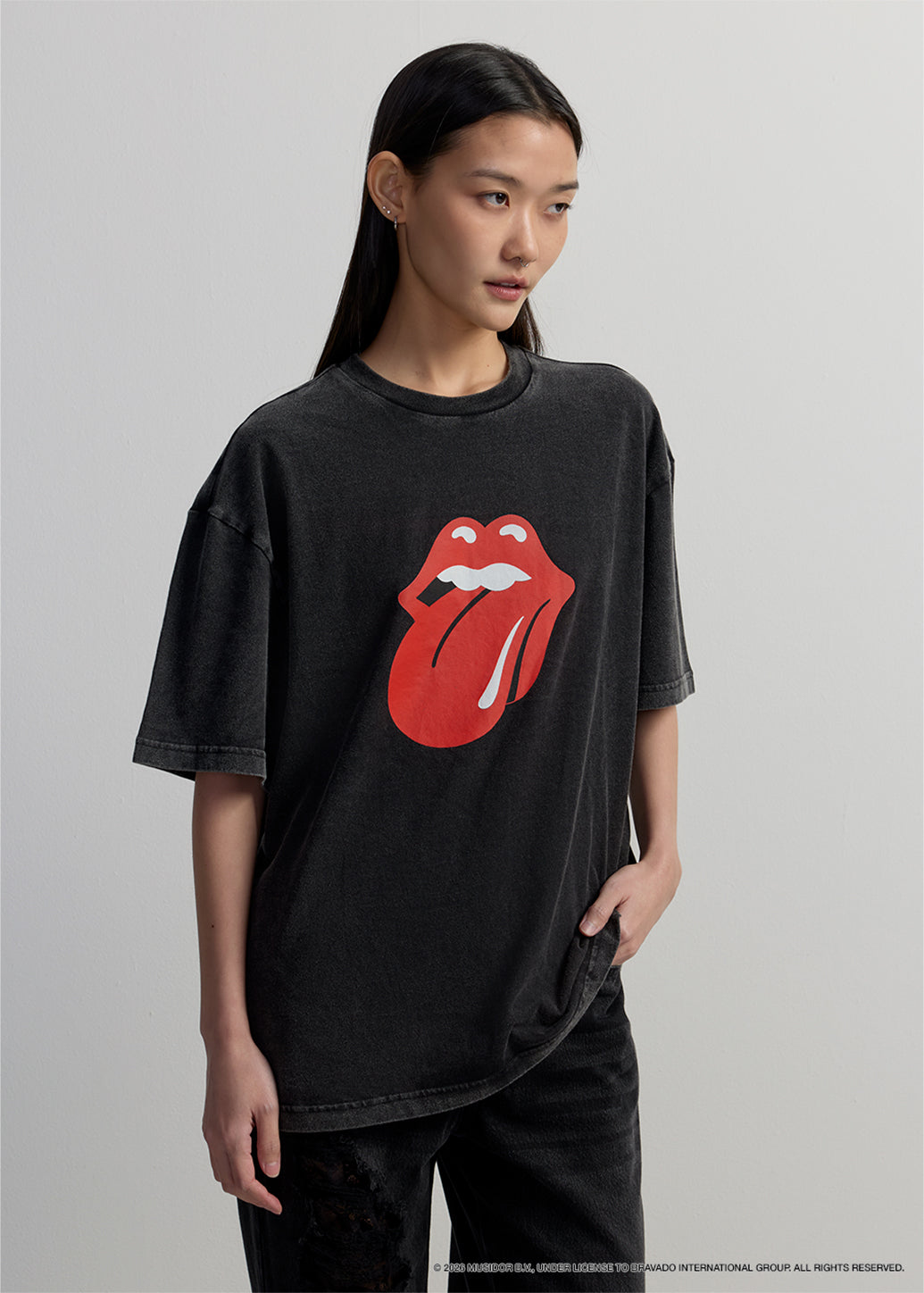 ROLLING STONES GRAPHIC OVERSIZED TEE