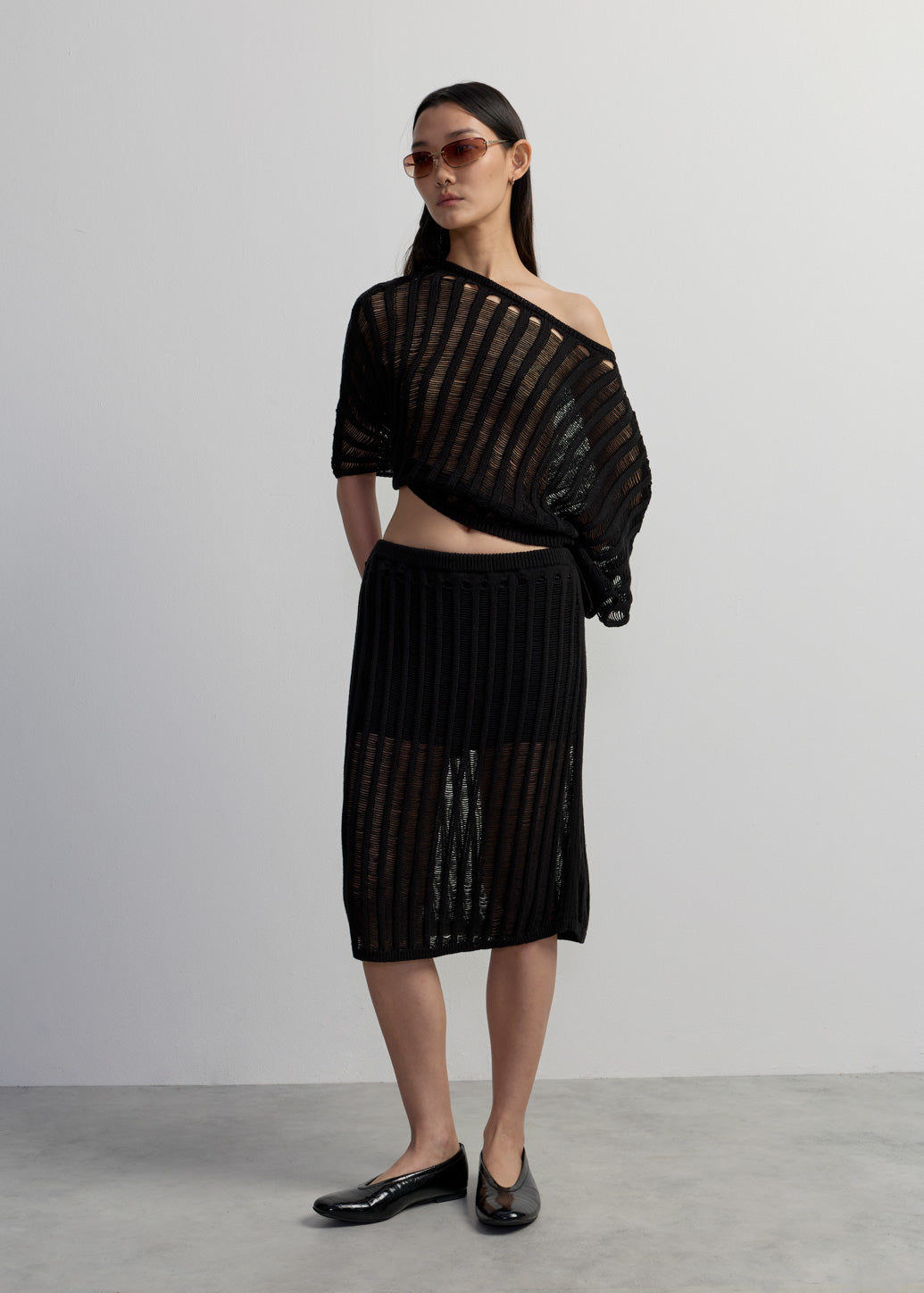 CAPE KNITTED TOP
