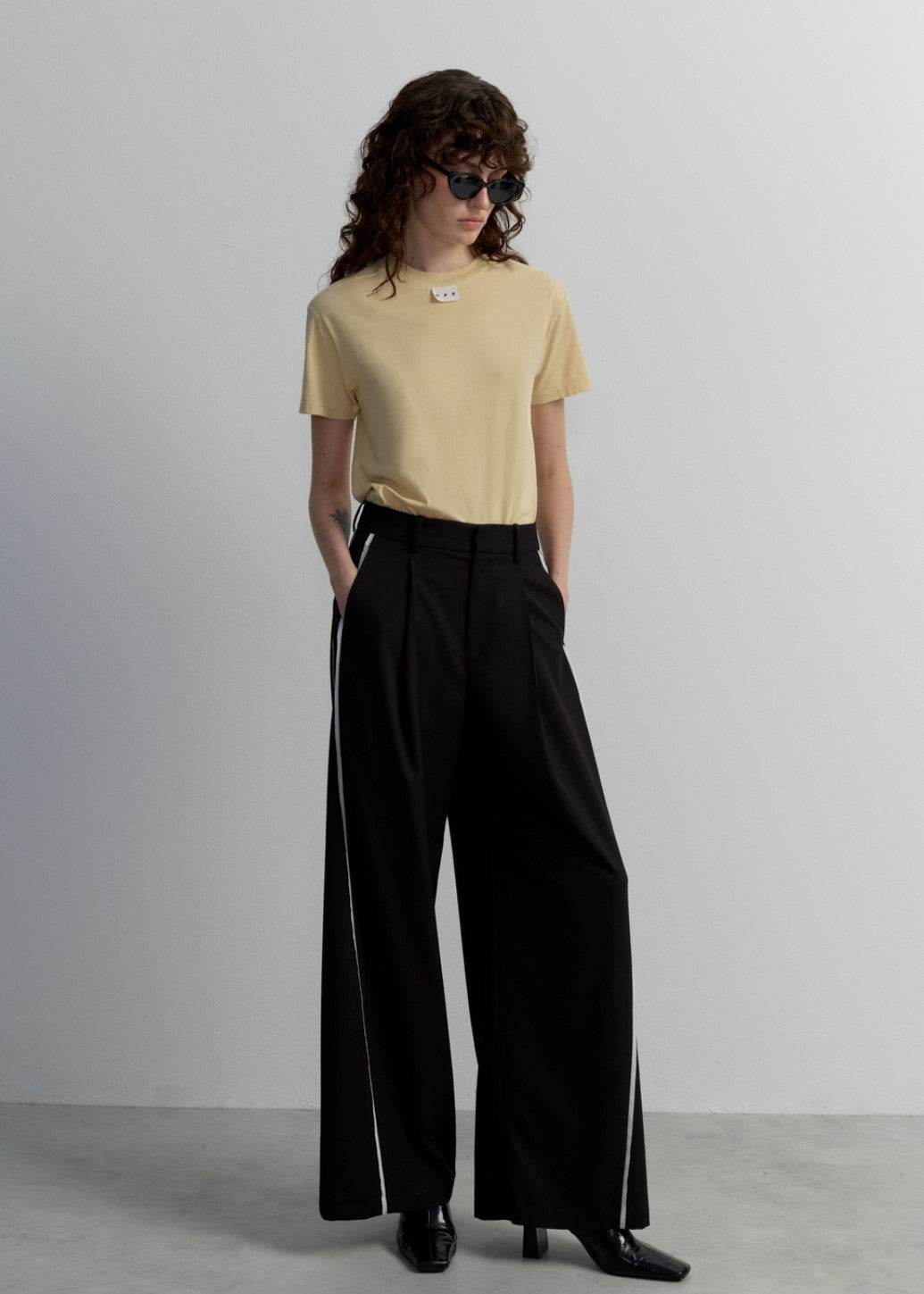 WIDE LEG TRACK PANTS
