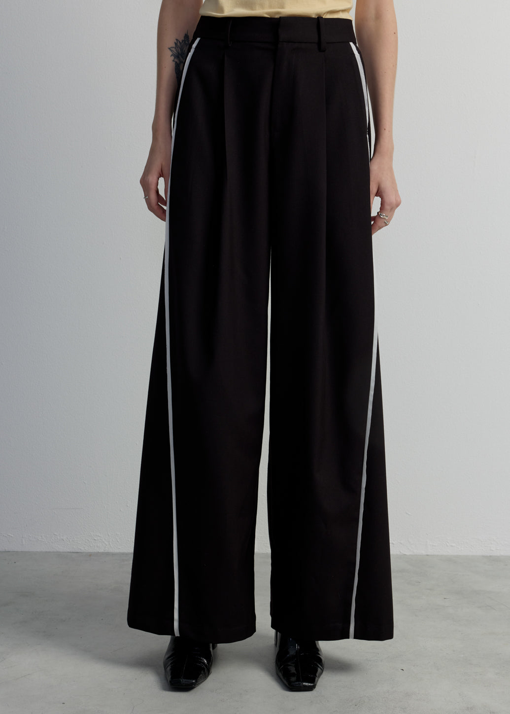 WIDE LEG TRACK PANTS