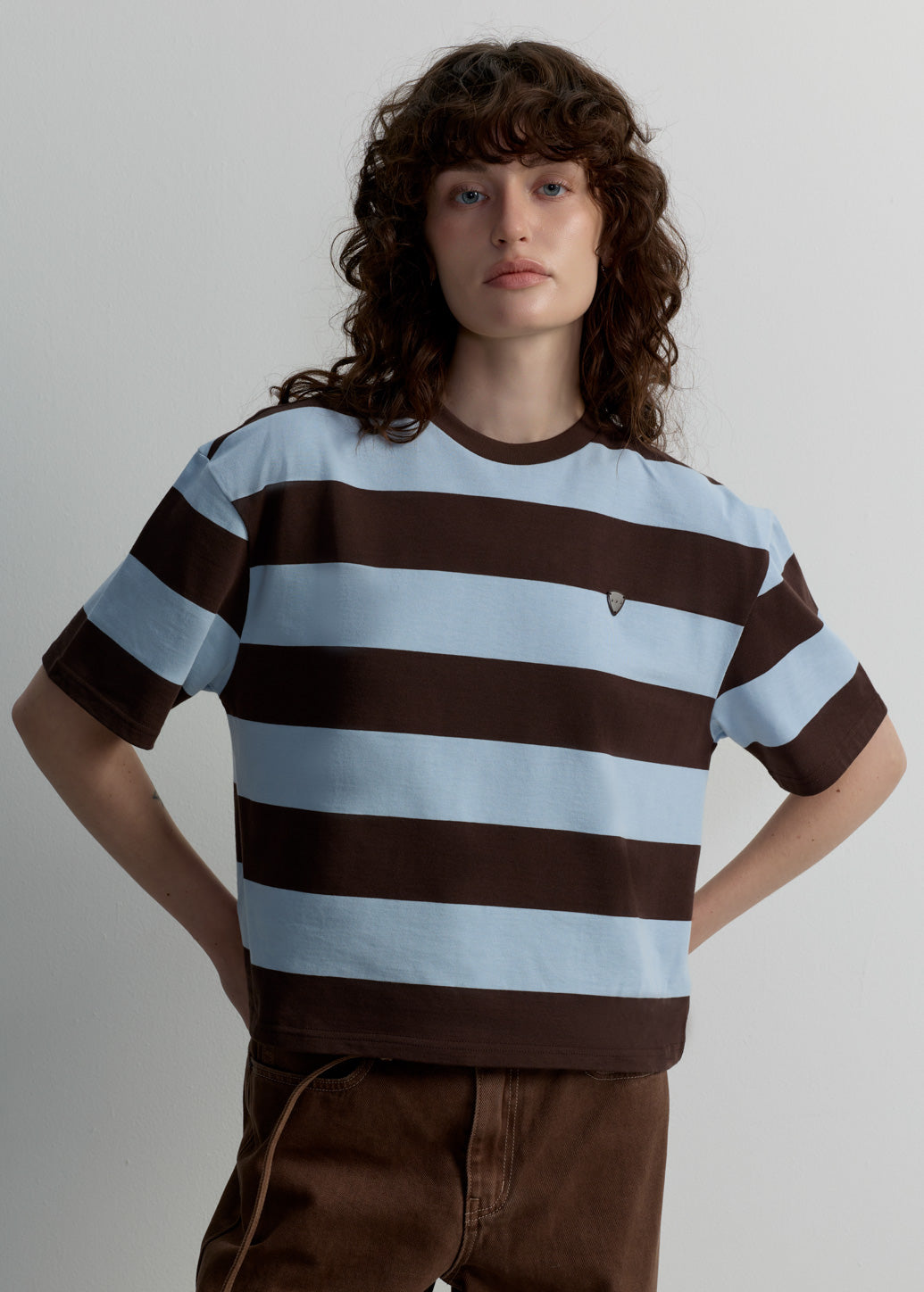 STRIPED OVERSIZED-FIT TEE