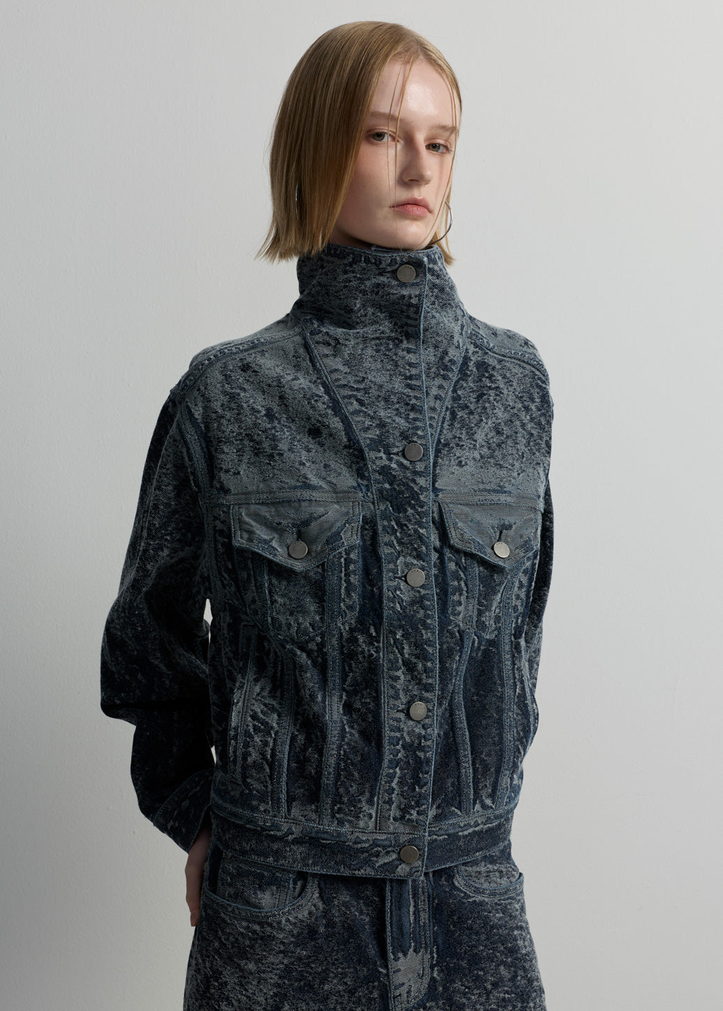 FADED INDIGO DENIM JACKET