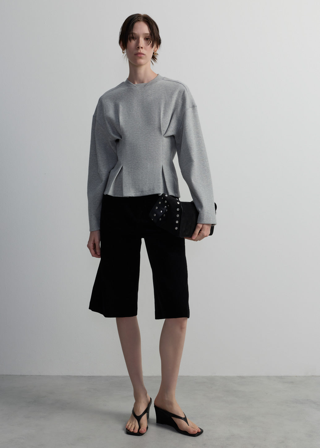 GREY SOFT TAILORING SWEATSHIRT