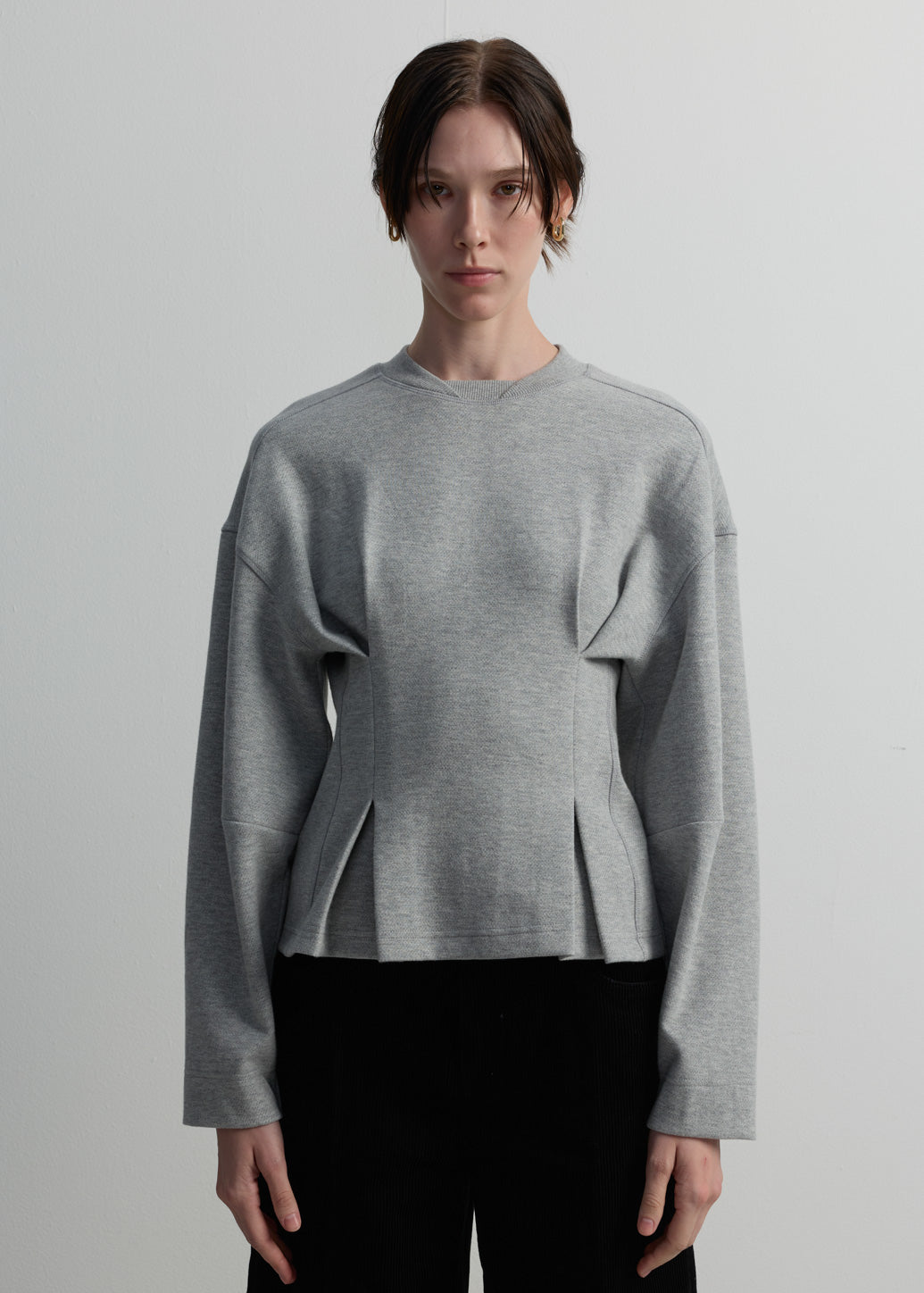 GREY SOFT TAILORING SWEATSHIRT