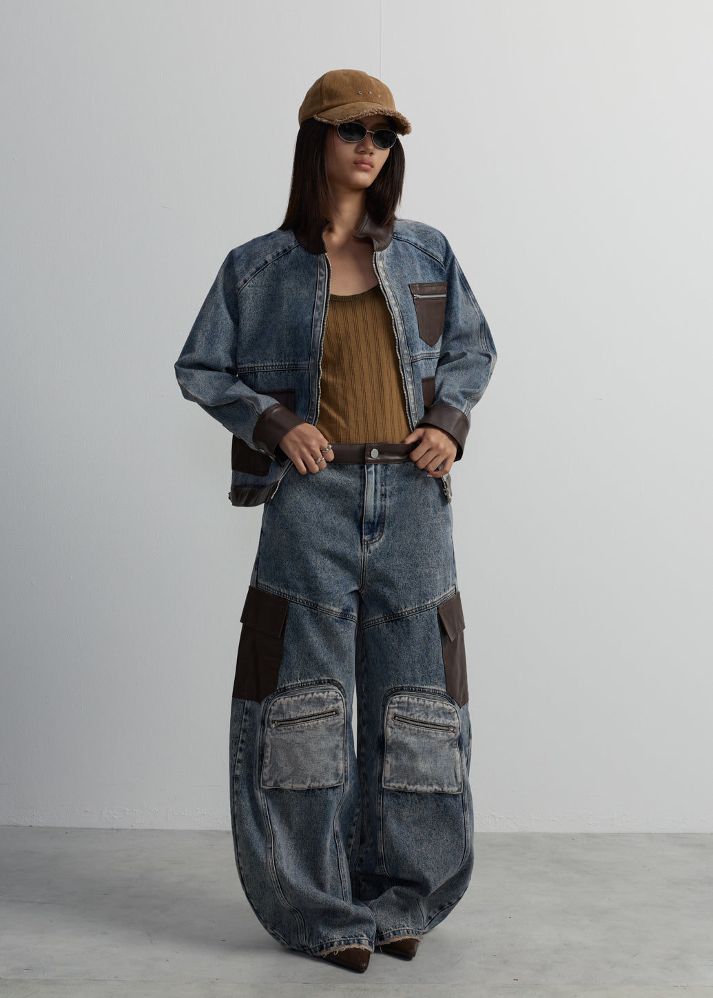 CONTRAST TRIM DENIM JACKET