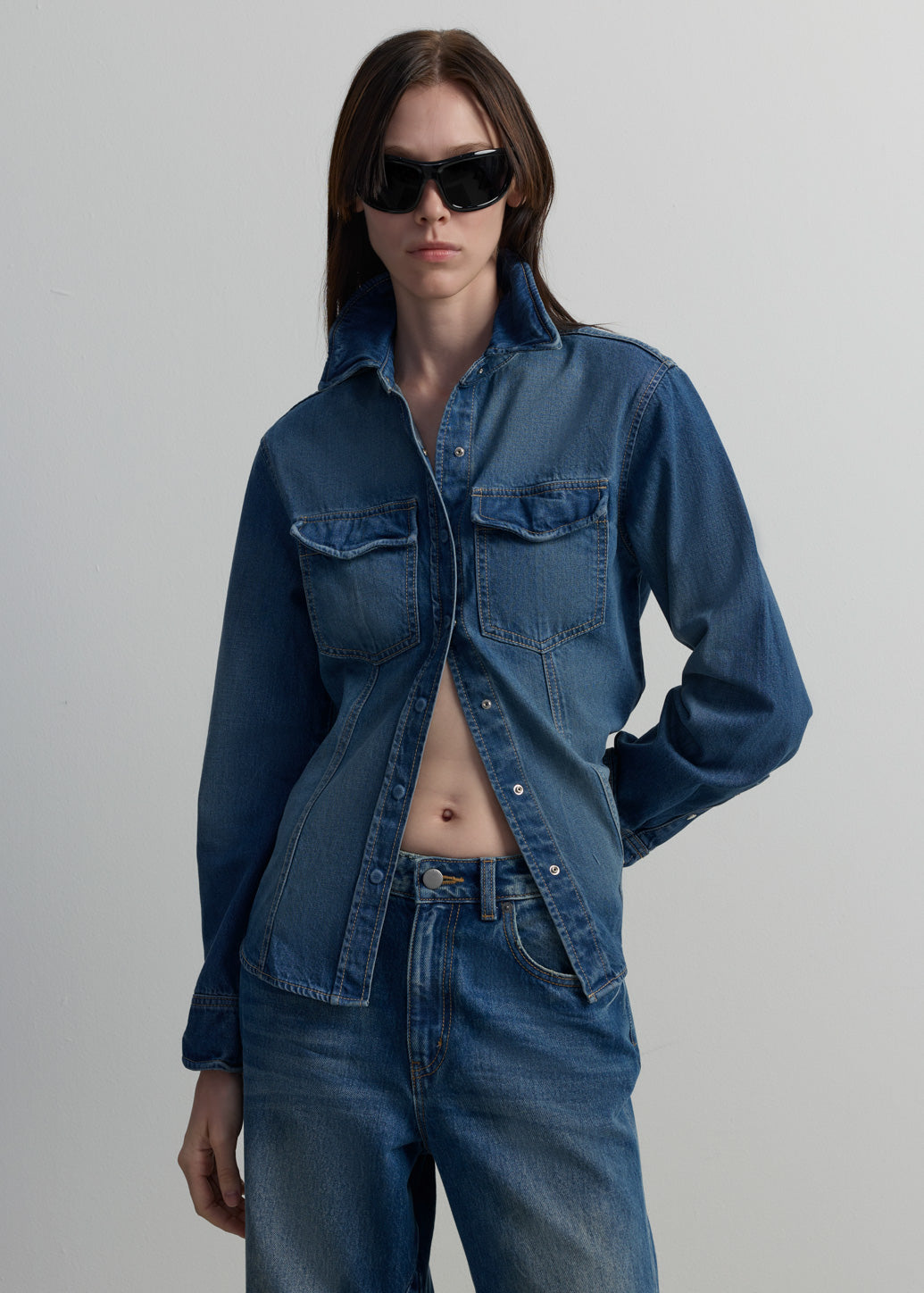 VINTAGE WASH DENIM SHIRT