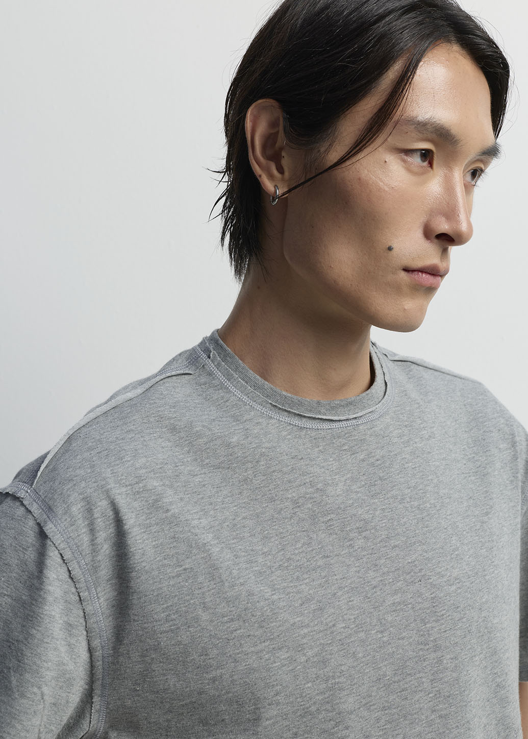 EXPOSED SEAM OVERSIZED TEE