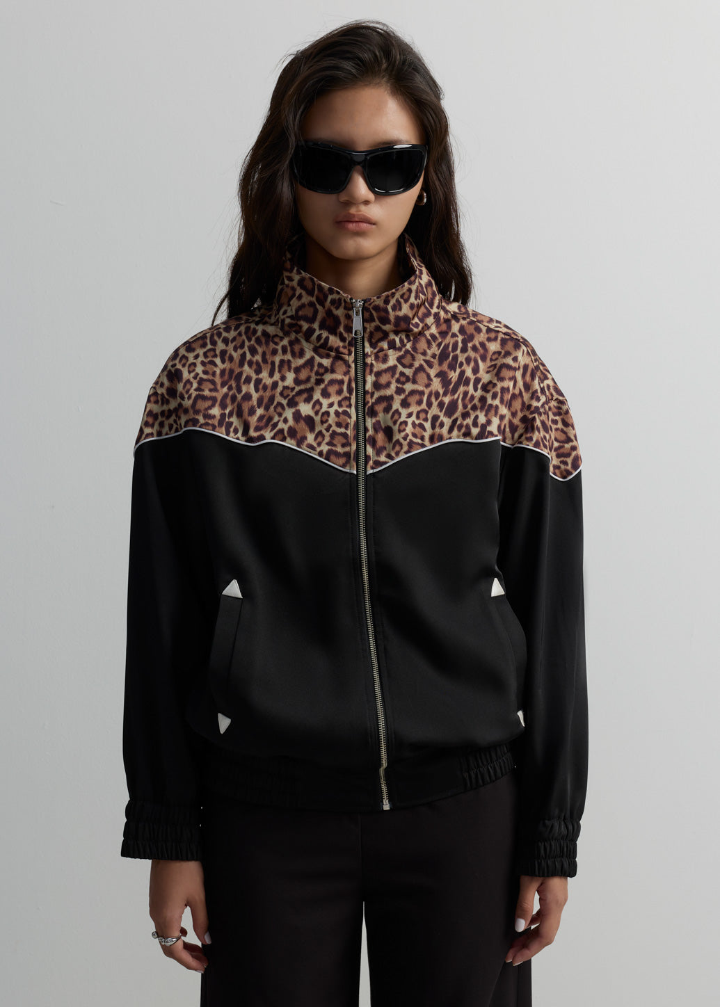 LEOPARD PANEL WESTERN JACKET