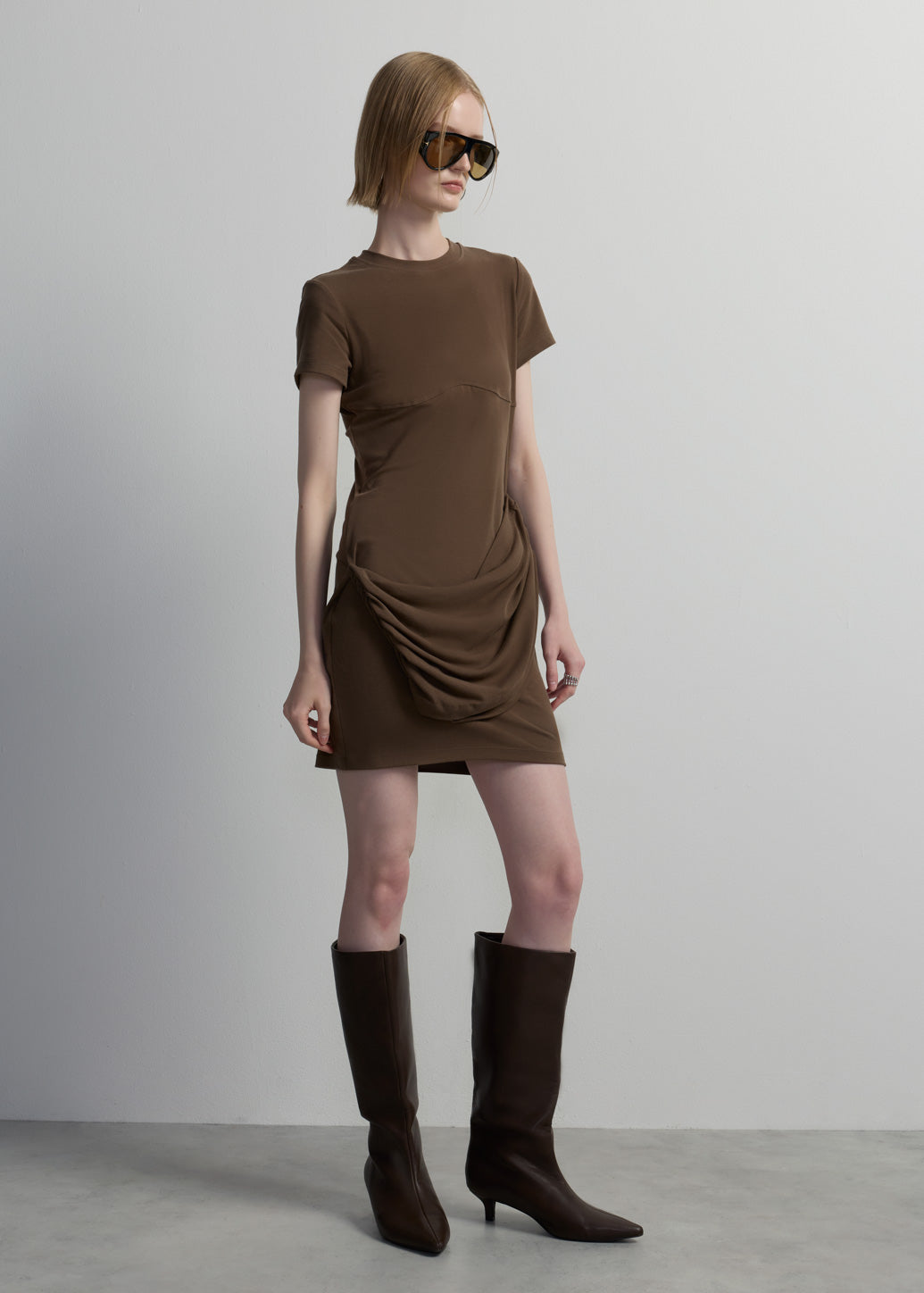 DRAPE MINI DRESS