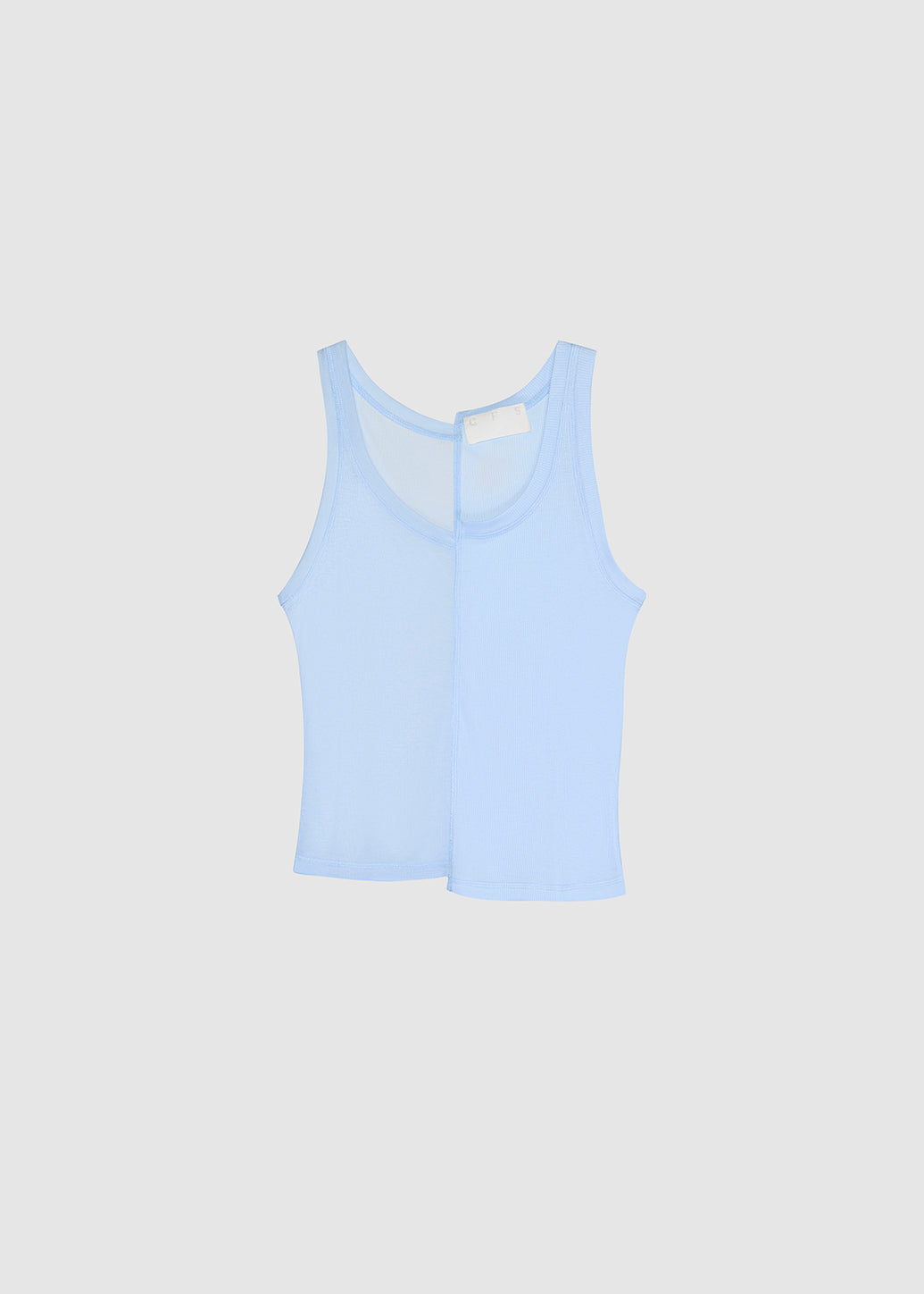 DUAL-TEXTURE SHEER TANK