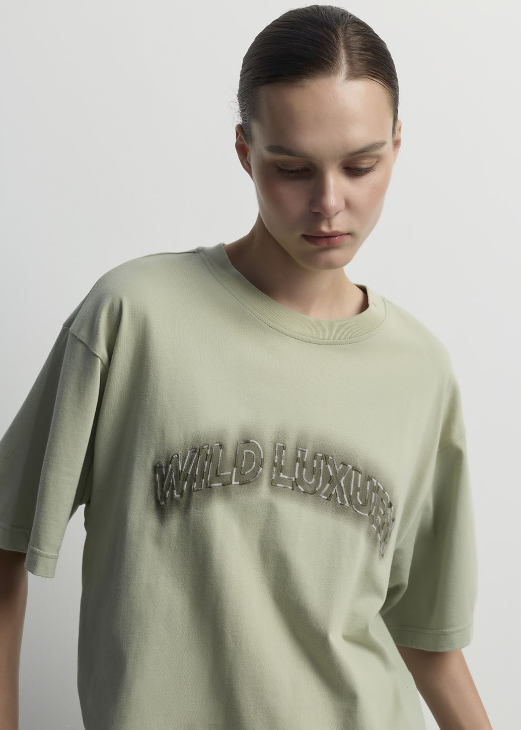 WILD LUXURY TYPOGRAPHY GRAPHIC TEE