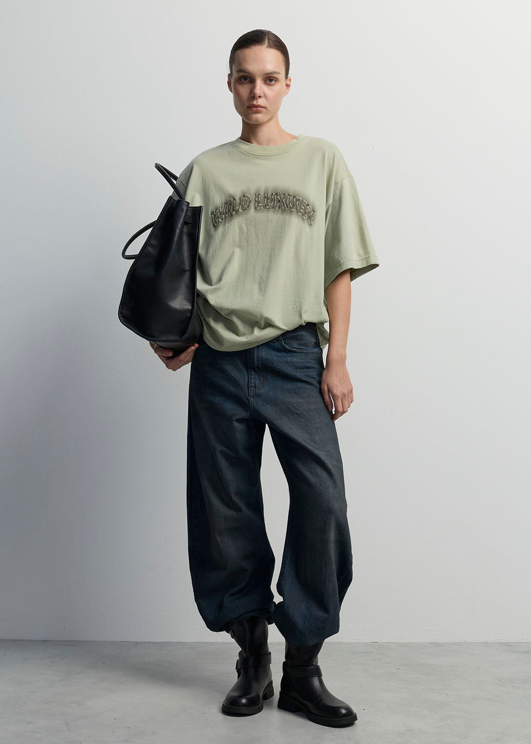 WILD LUXURY TYPOGRAPHY GRAPHIC TEE