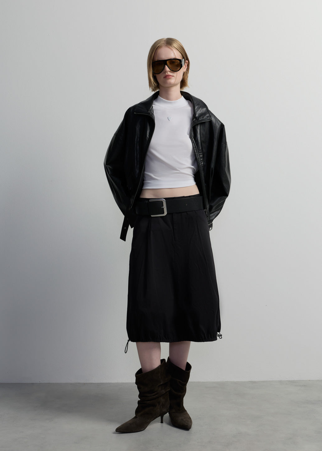 SYMBOLIC MOCK-NECK TEE