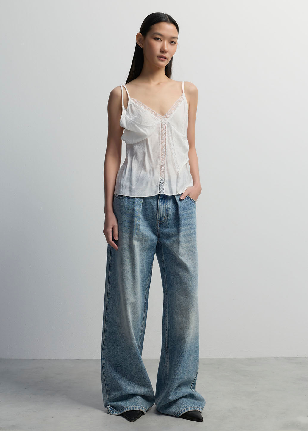 LAYERED LACE CAMISOLE