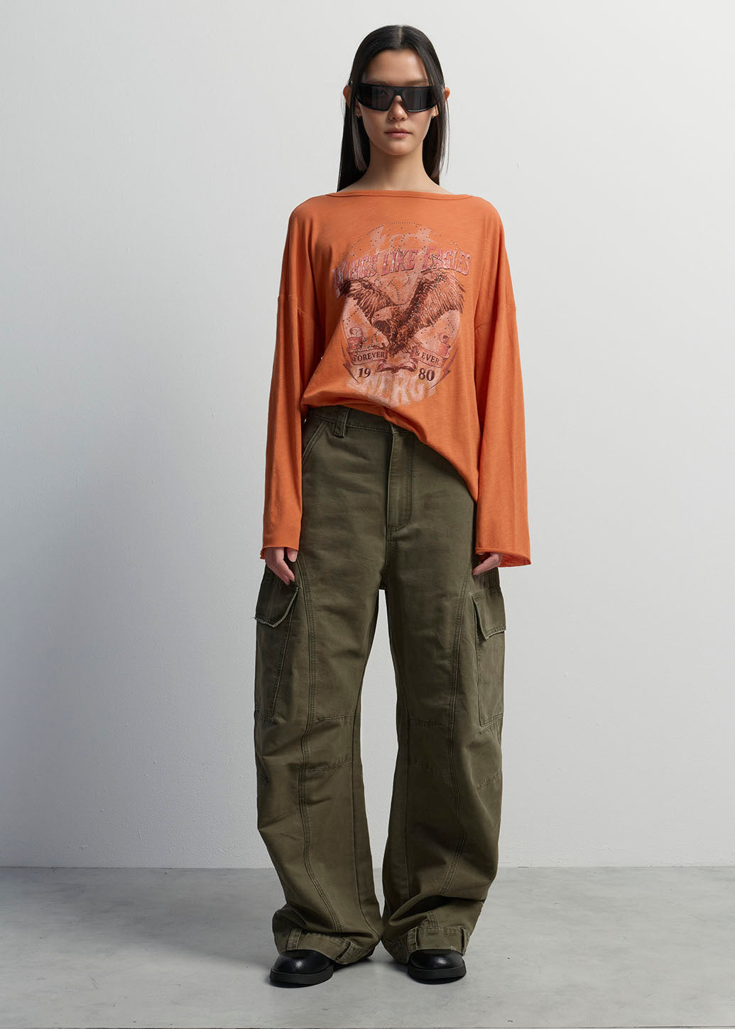 VINTAGE EAGLE GRAPHIC LONG SLEEVE TEE