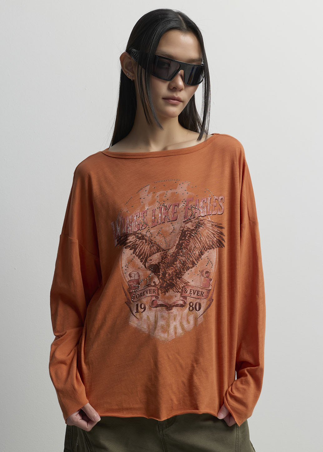 VINTAGE EAGLE GRAPHIC LONG SLEEVE TEE