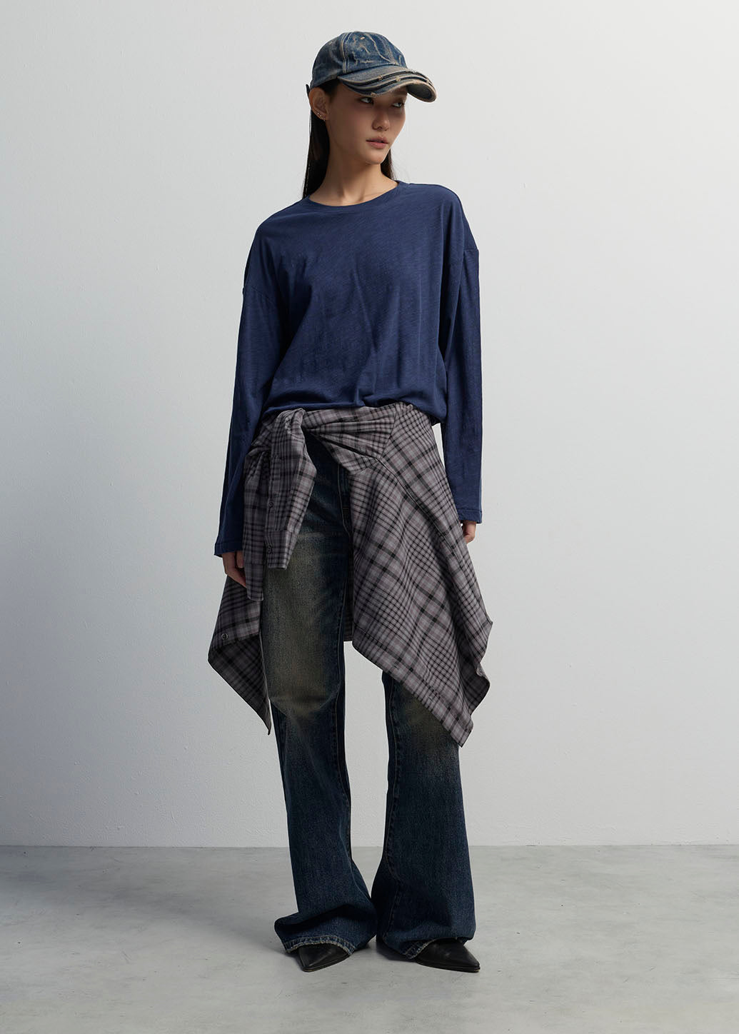WASHED BOXY LONG SLEEVE TEE
