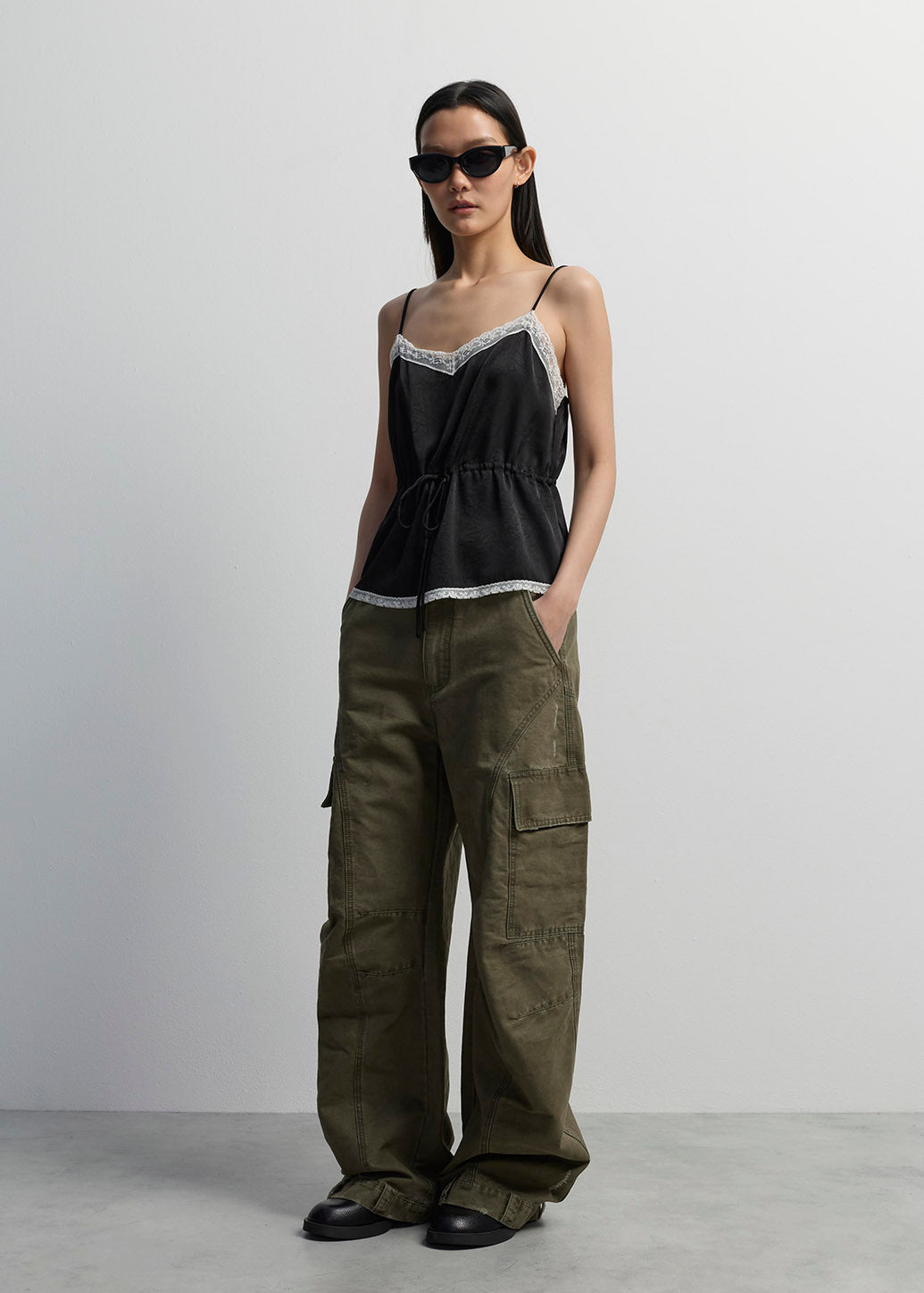 WIDE-LEG UTILITY CARGO PANTS