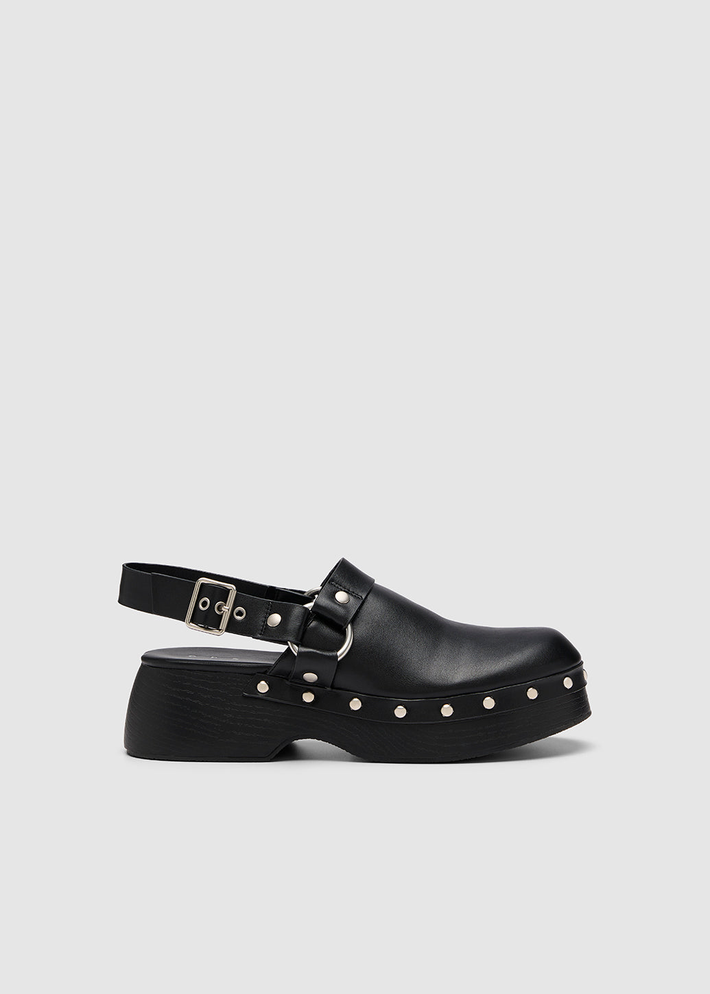 STUDDED PLATFORM CLOGS SANDALS