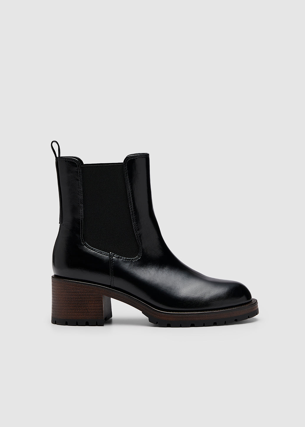 BLOCK-HEEL CHELSEA BOOTS