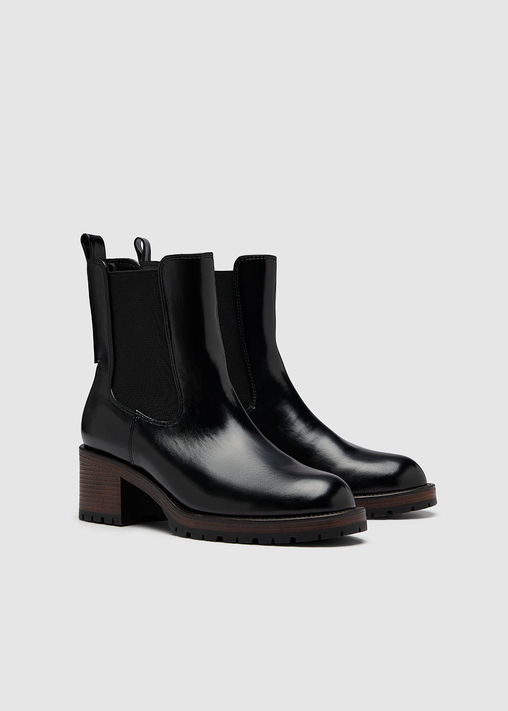 BLOCK-HEEL CHELSEA BOOTS