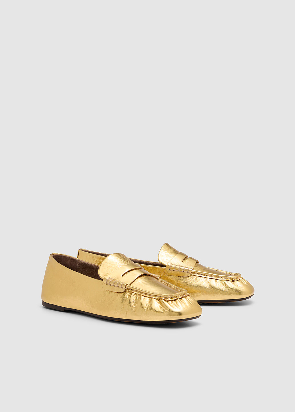 METALLIC PENNY LOAFER