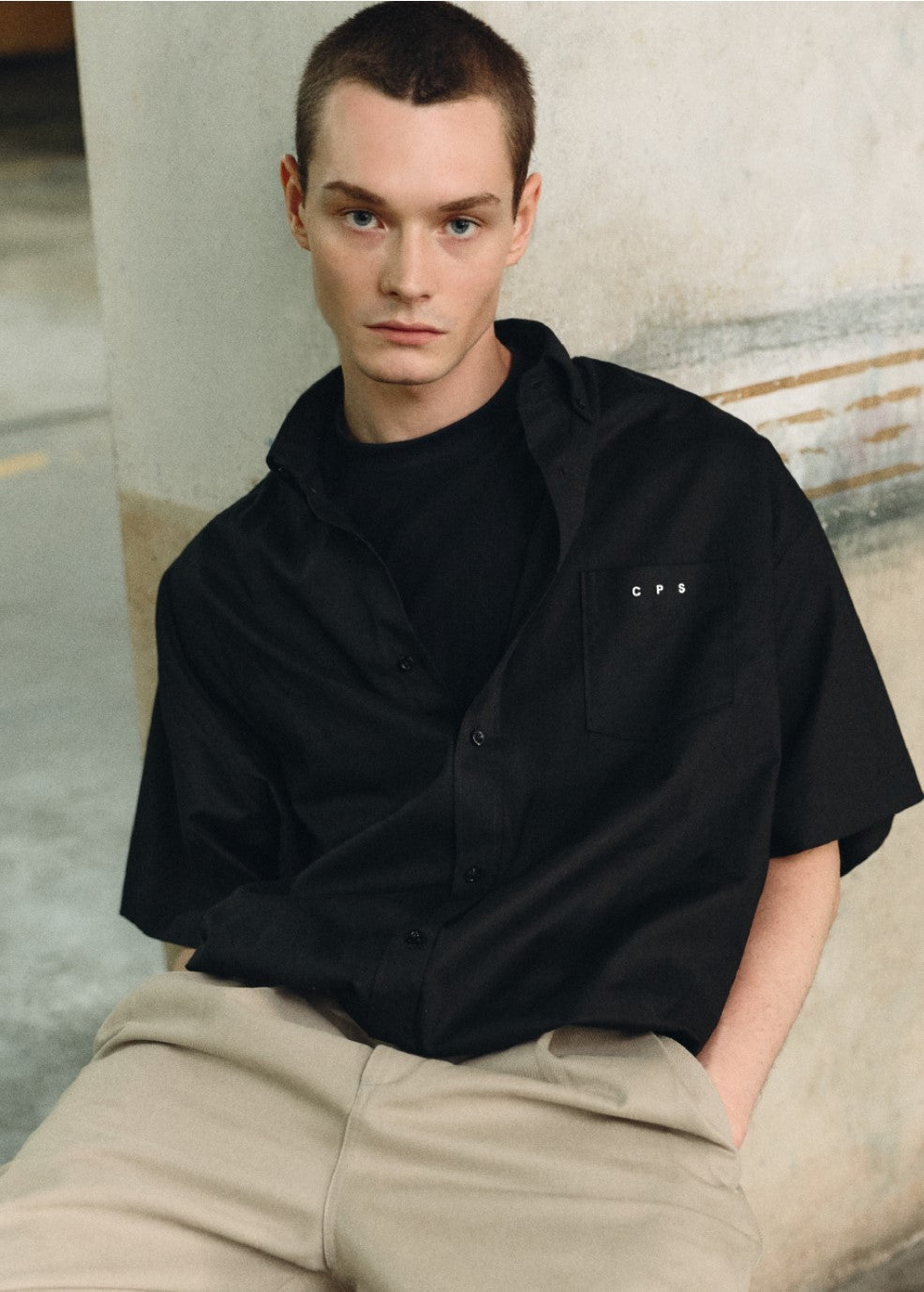 LOGO PRINT OVERSIZE SHIRT