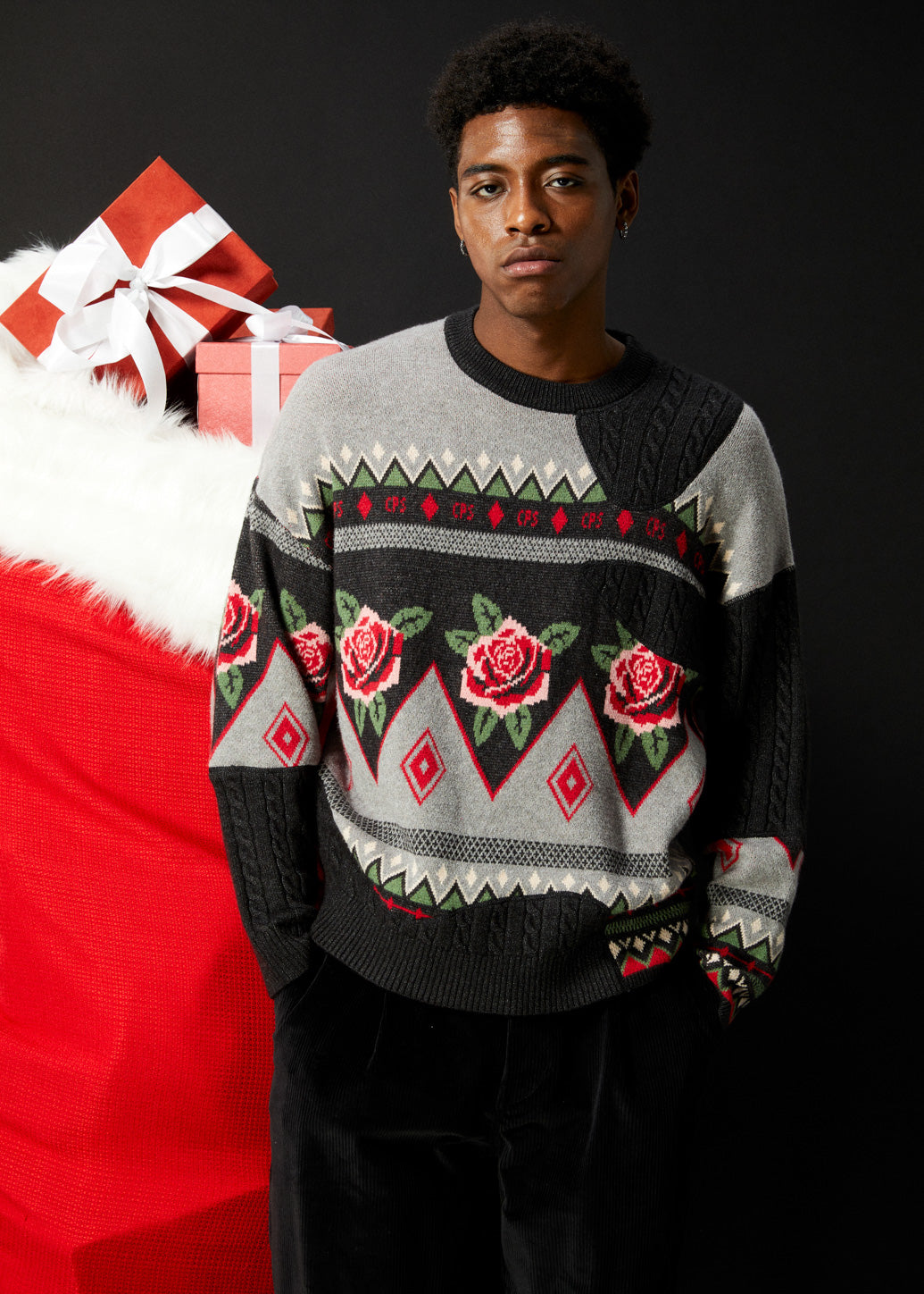 ROSES KNITTED SWEATER