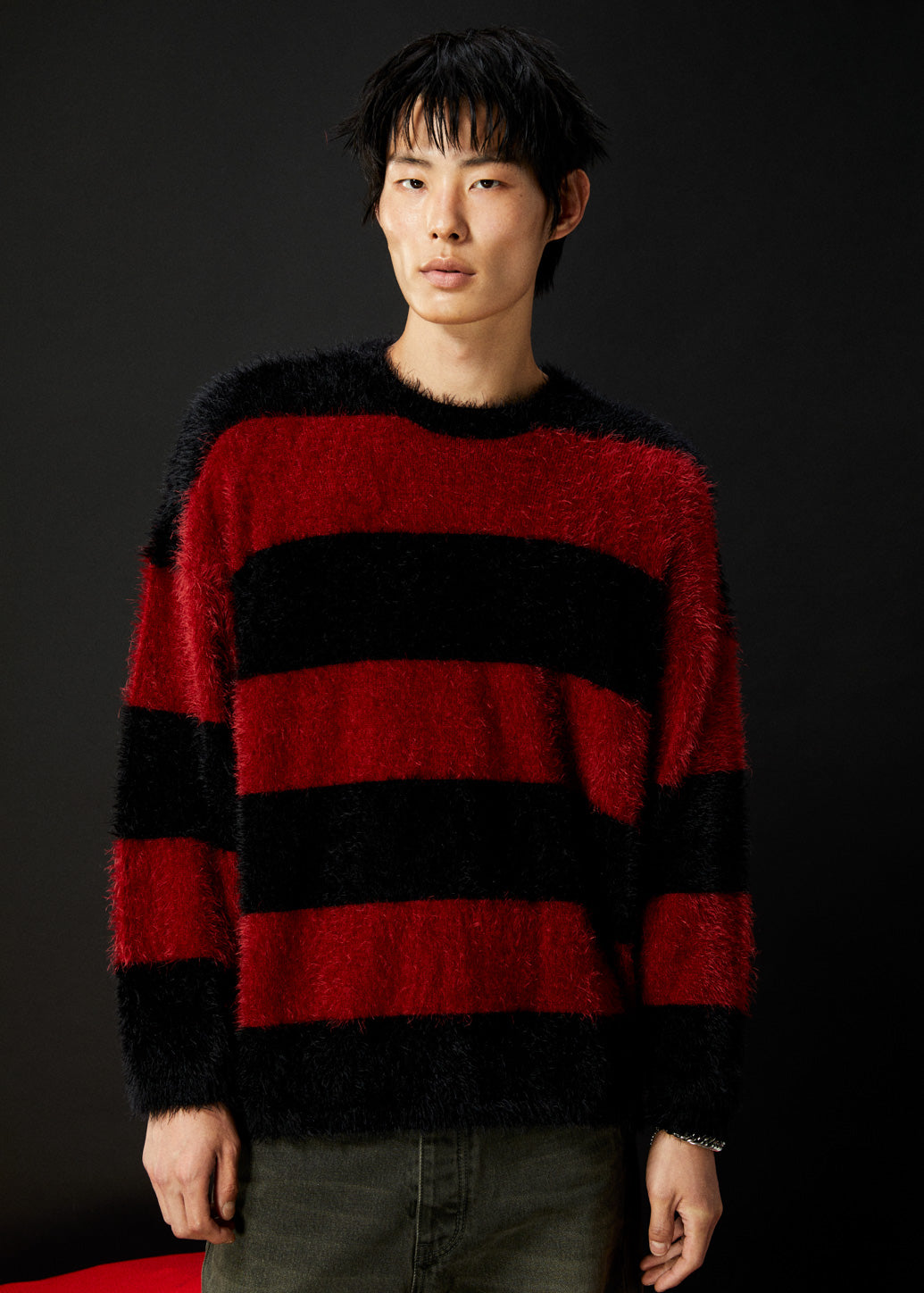 STRIPED KNIT SWEATER