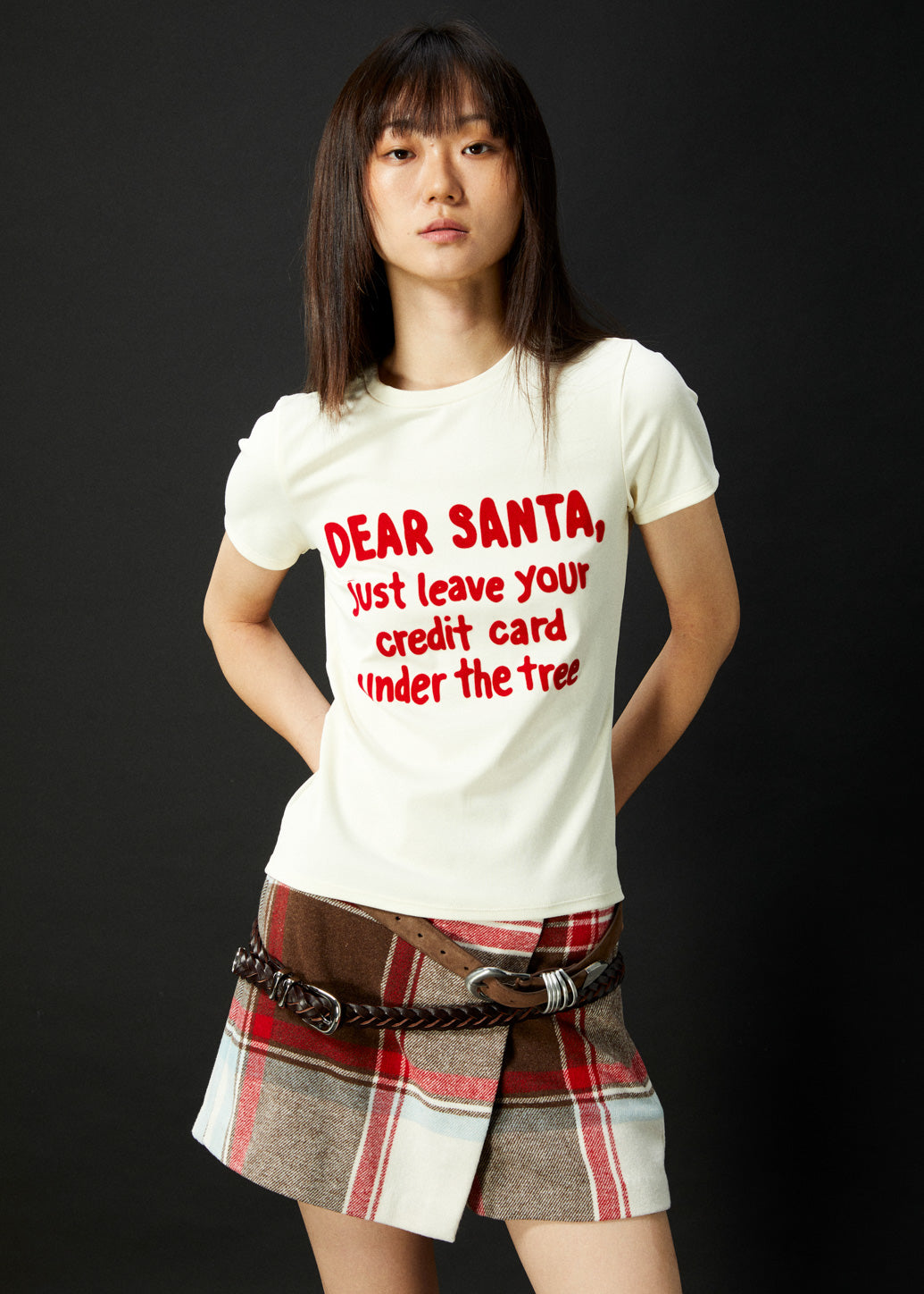 DEAR SANTA GRAPHIC TEE