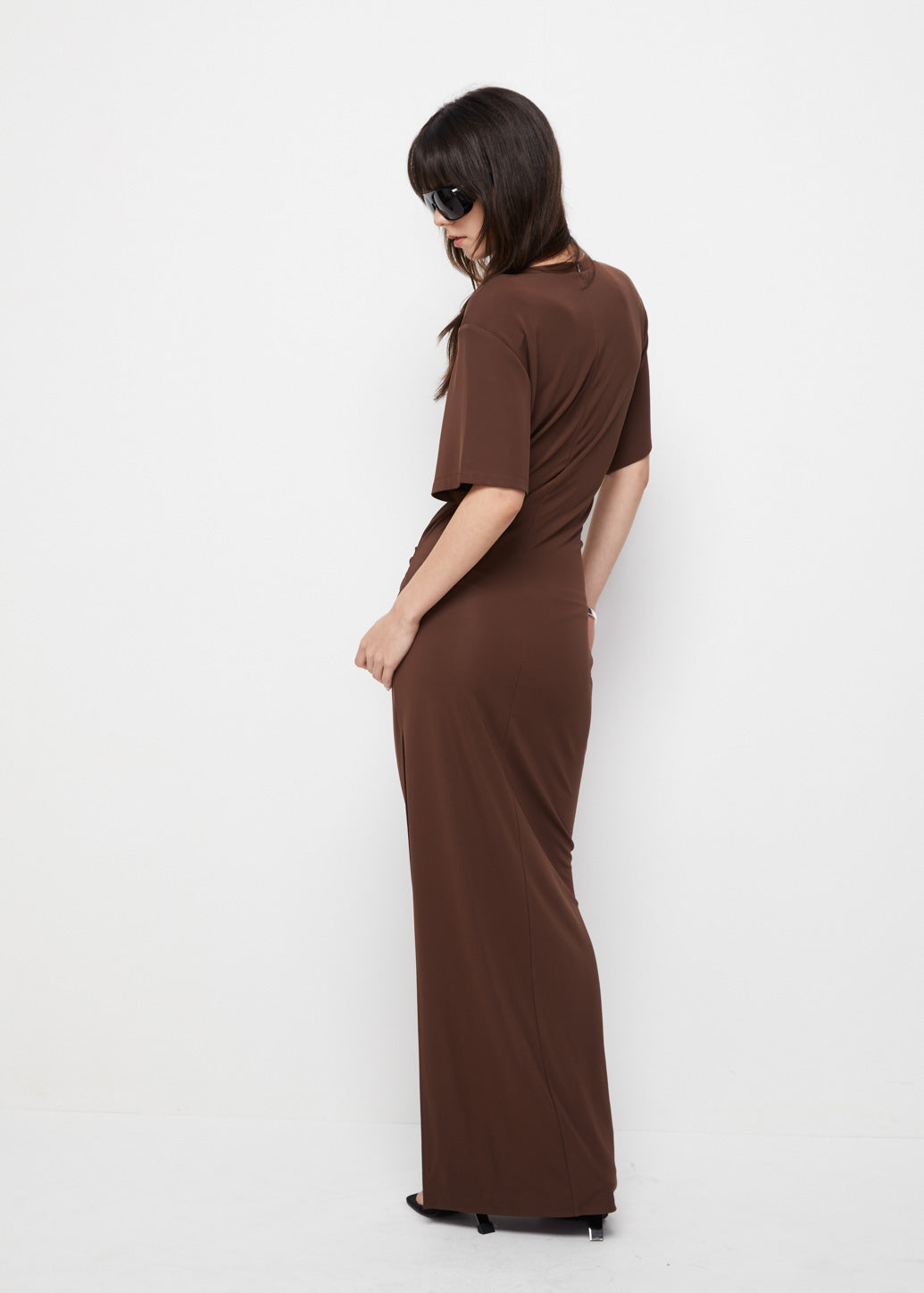 CASUAL DRAPED MAXI DRESS
